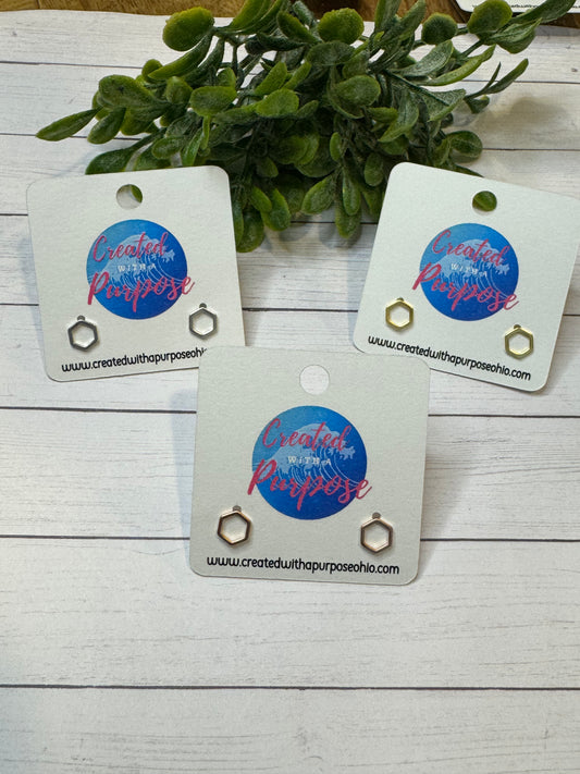Hexagon Studs