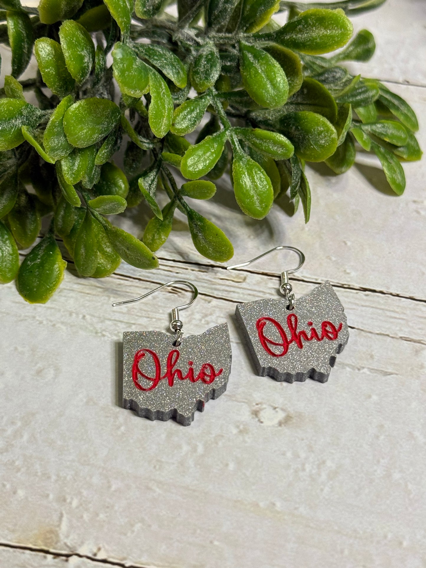 Silver Ohio Dangle