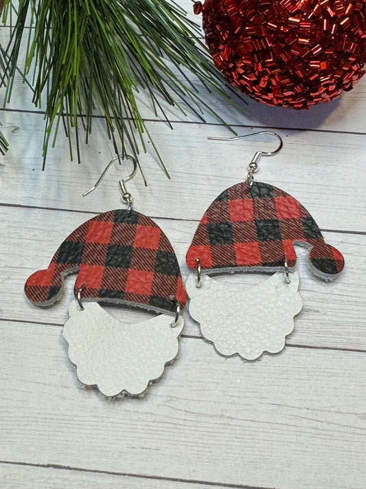 Red and Black Buffalo Santa