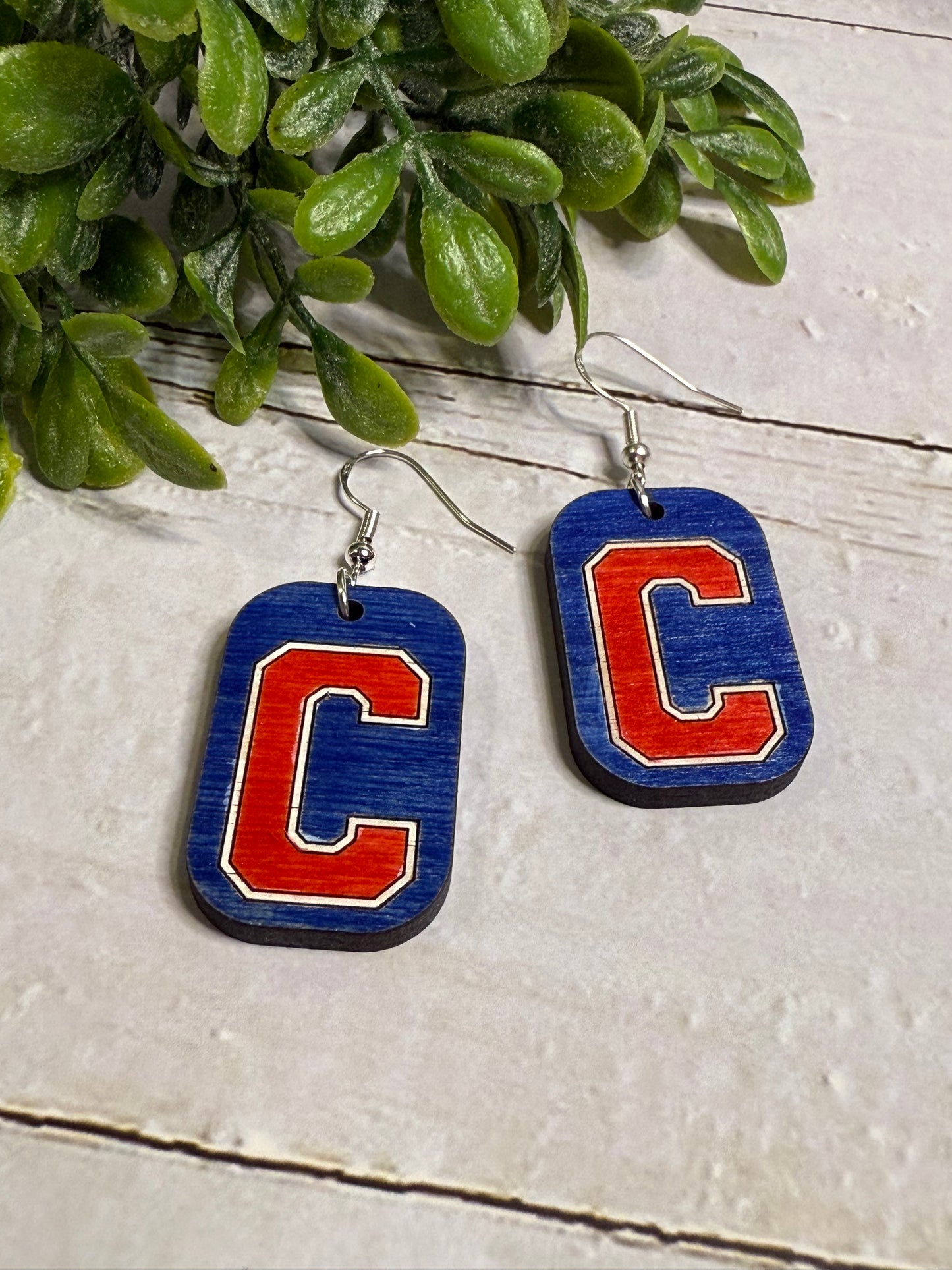 Red C Earrings