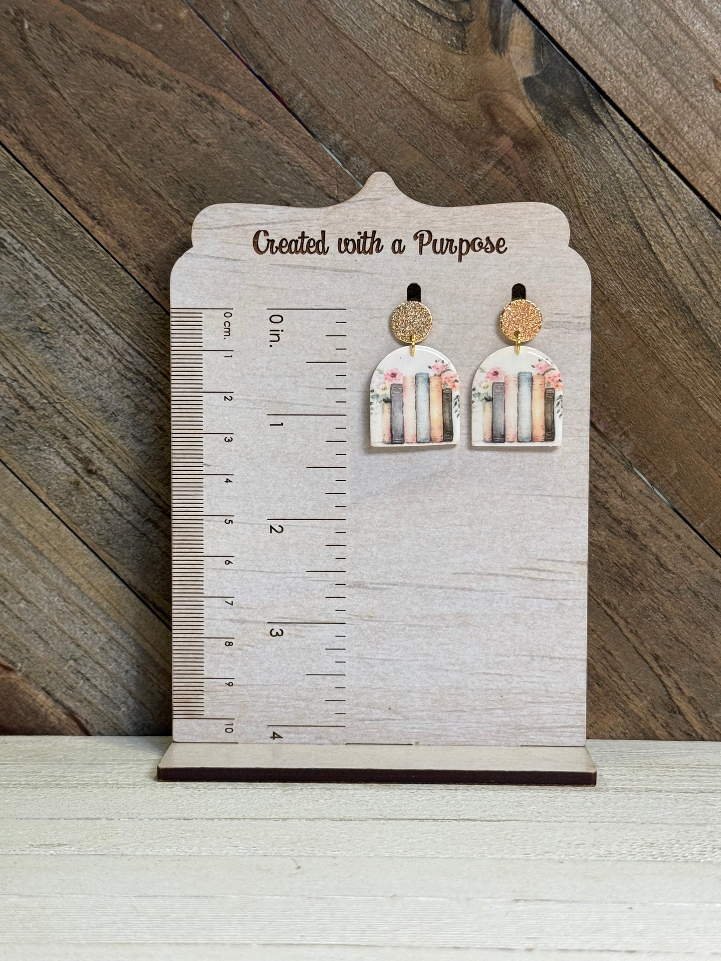 Books with Gold Stud Top