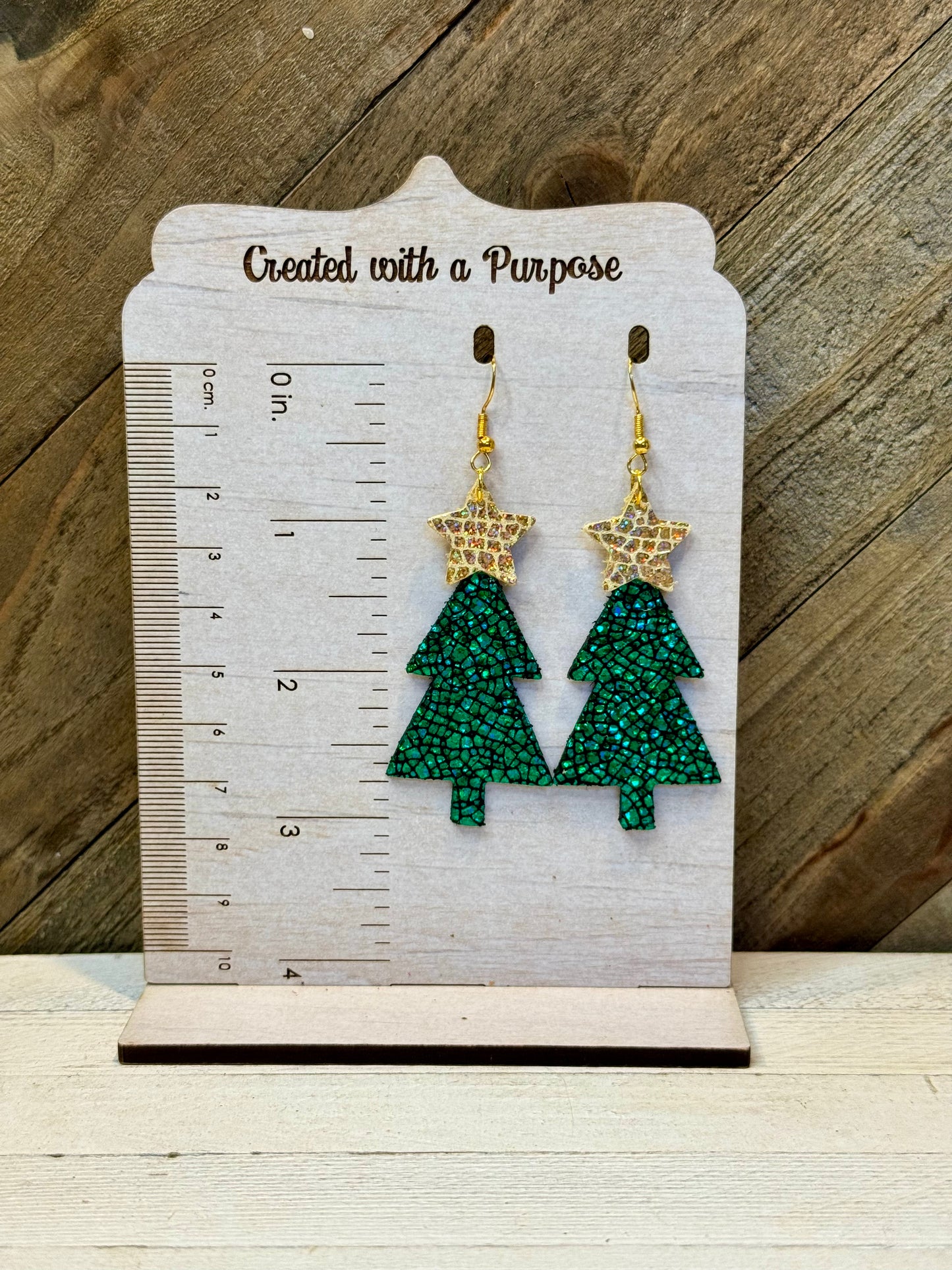 Sparkle Green Christmas Trees