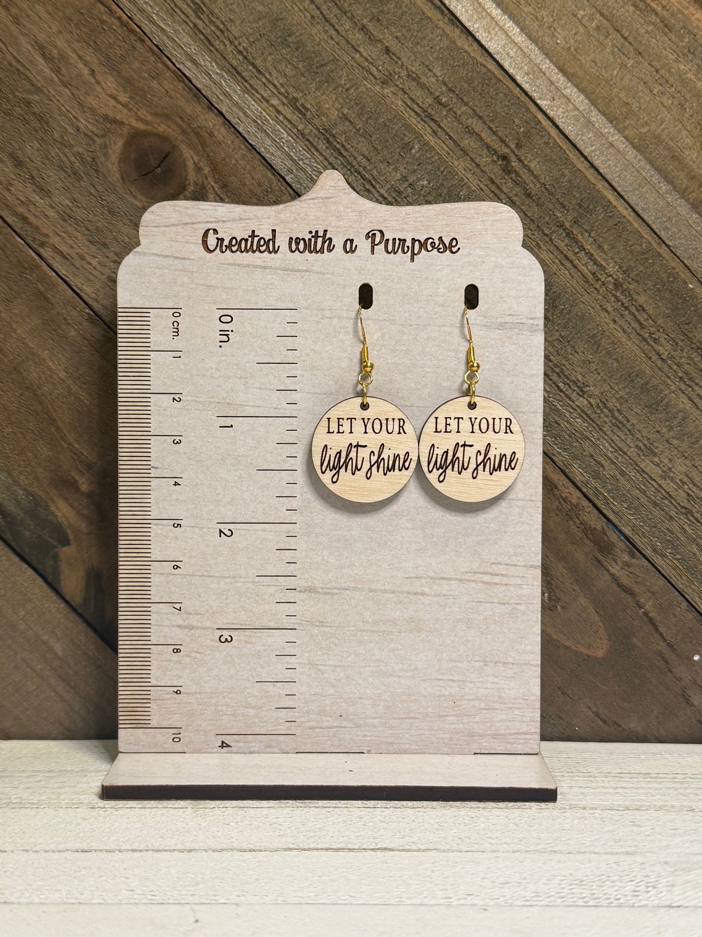 Let Your Light Shine Wood Circle