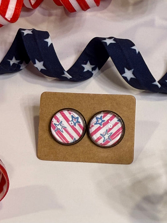 Stars and Stripes Studs