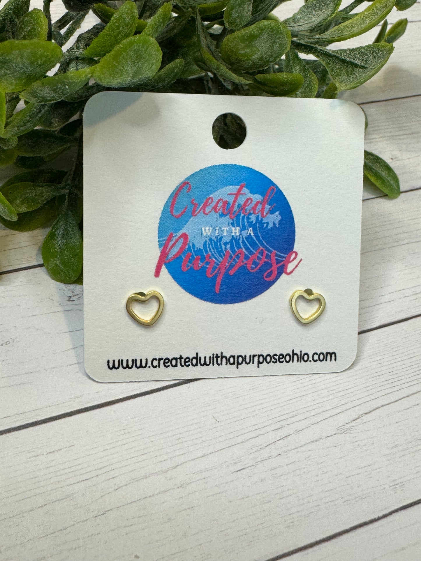 Heart Studs