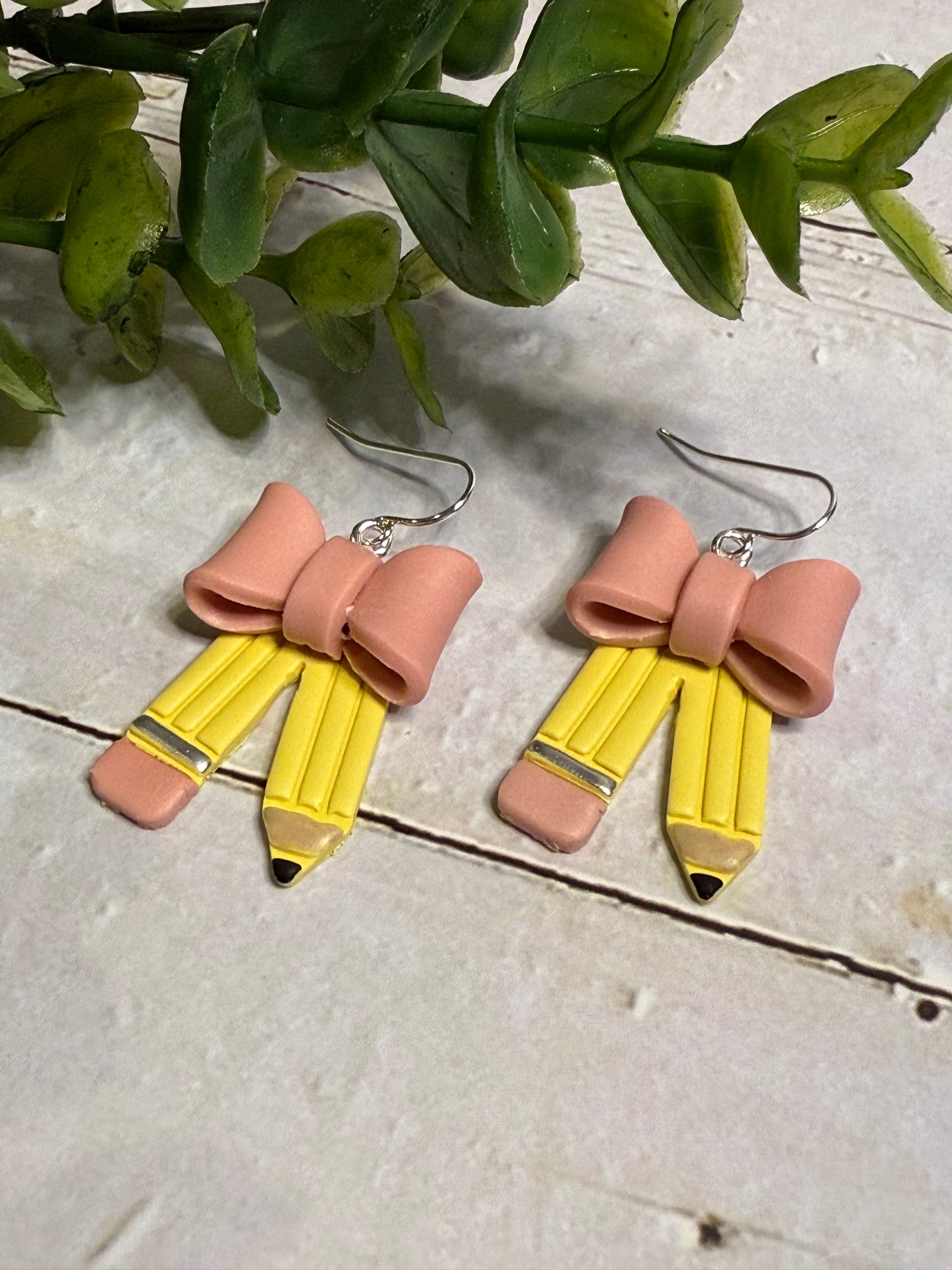 Pink Bow Pencil Dangle