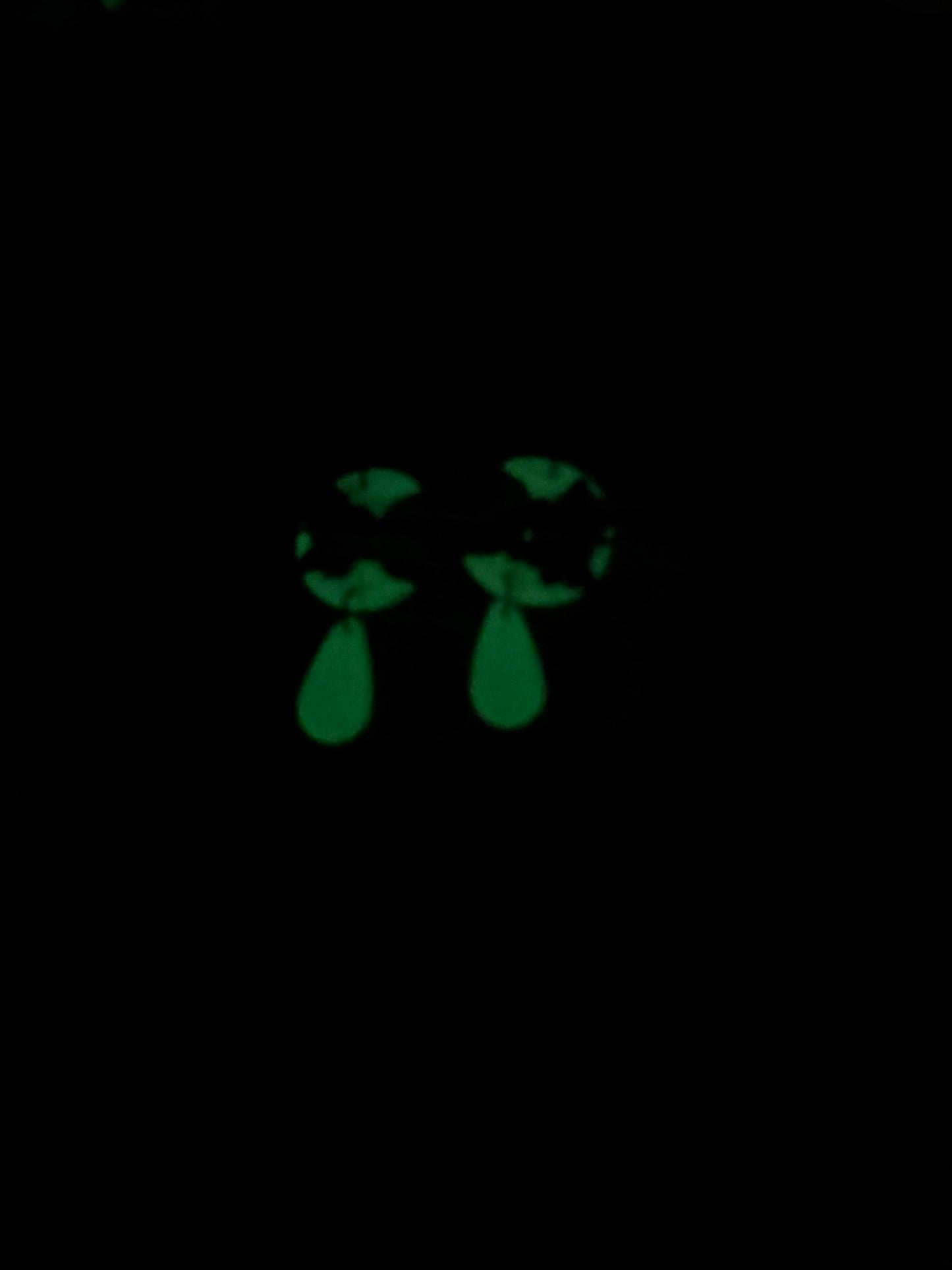 Halloween Moon Floral Earrings
