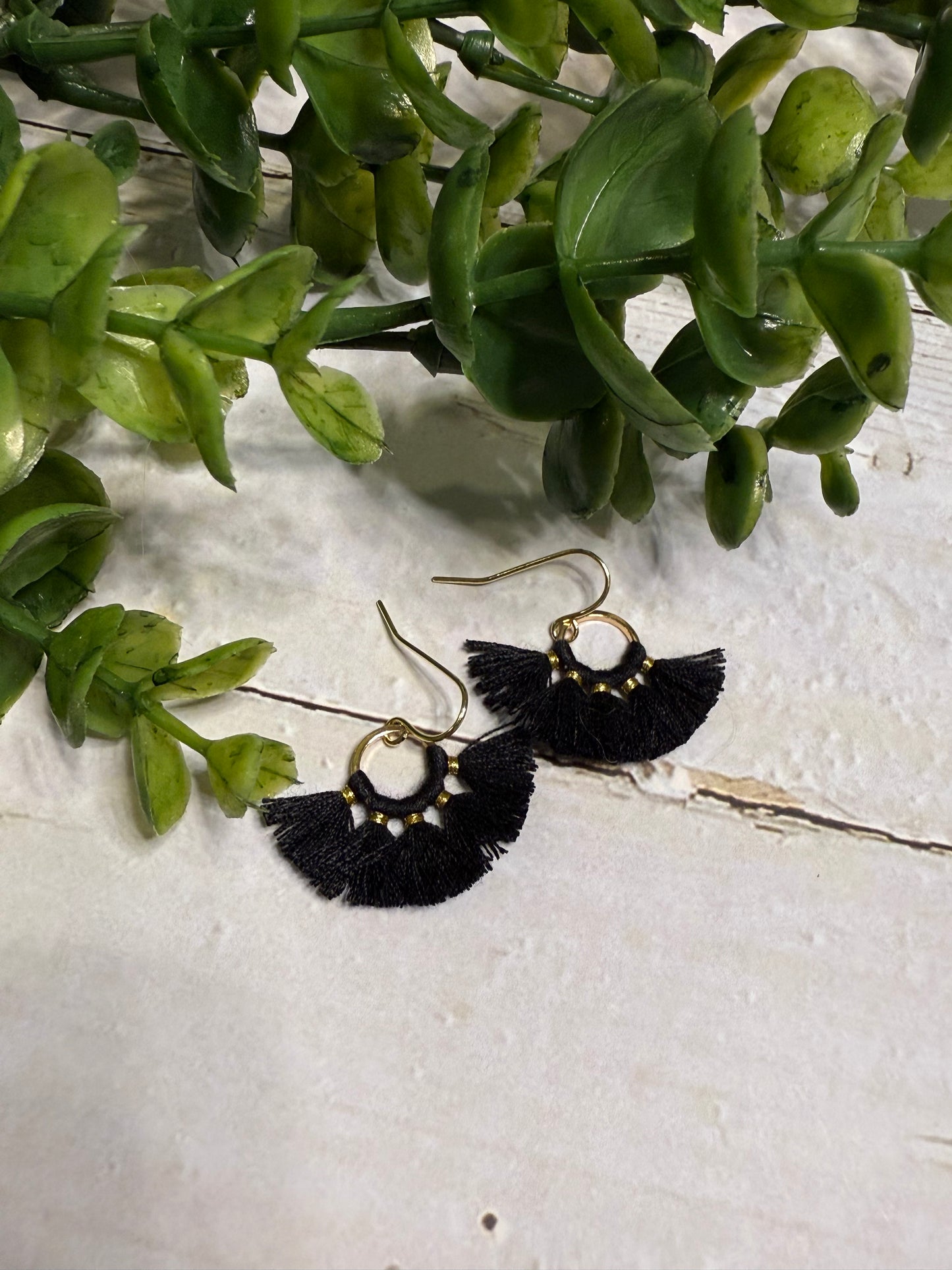 Black Circle Tassel