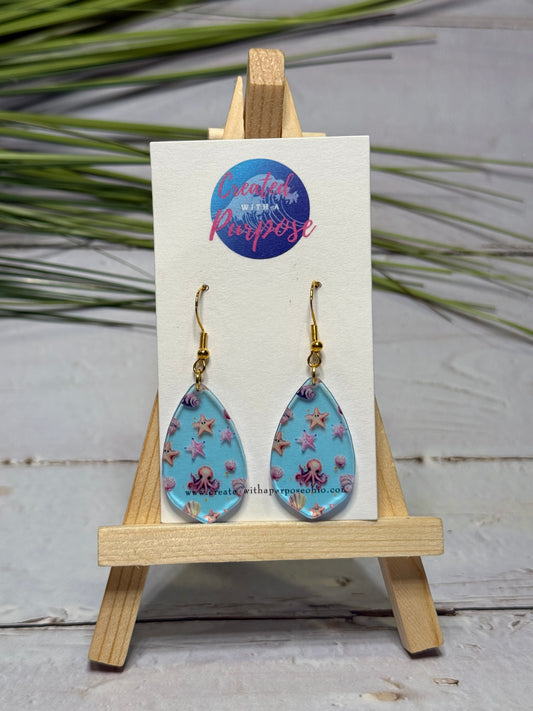 Ocean Animal Acrylic Earrings