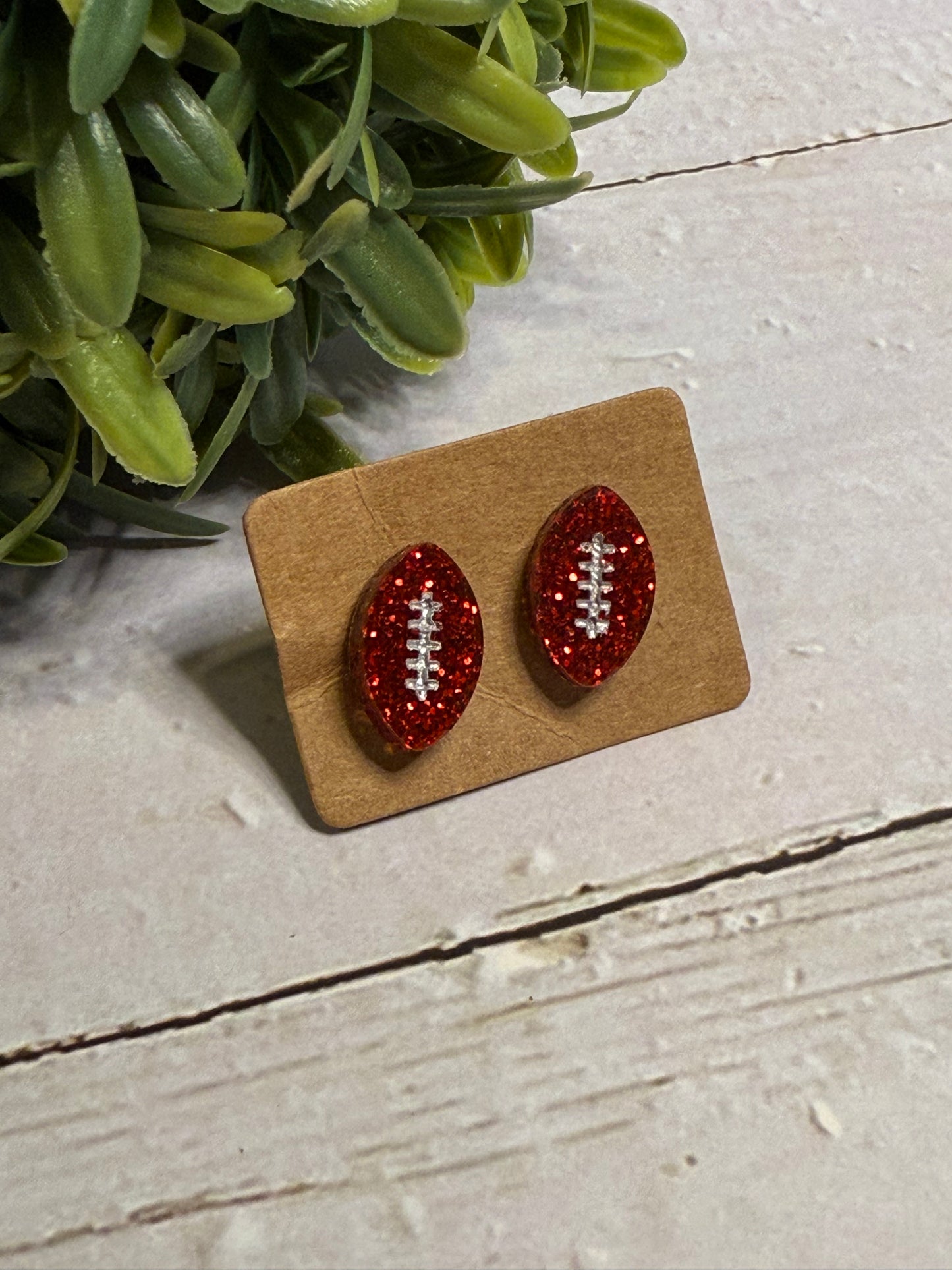 Red Sparkle Football