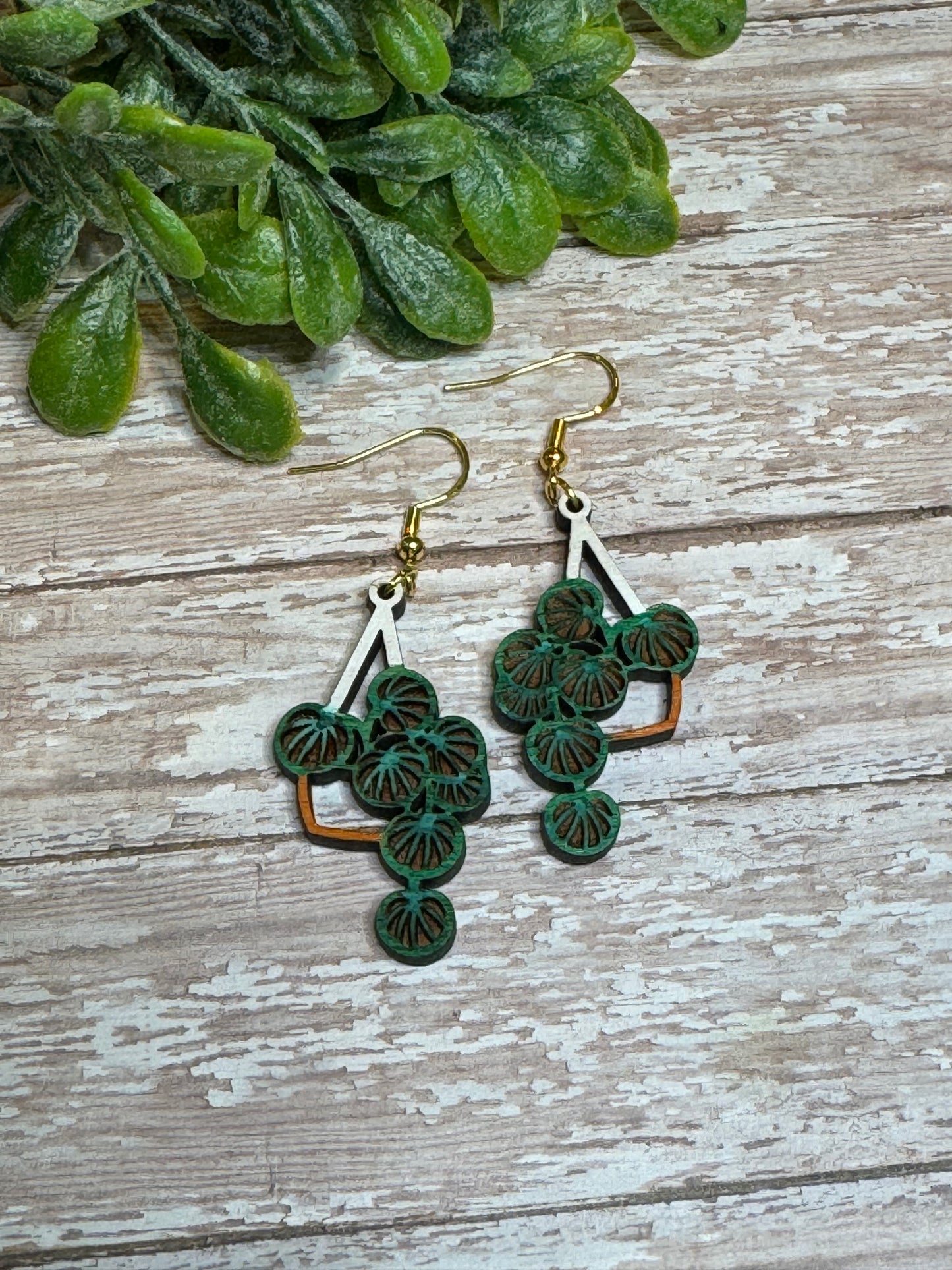 Terracotta Hanging Plant Earrings