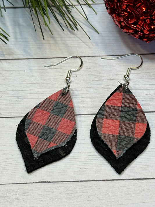 Red and Black Double Layer Buffalo