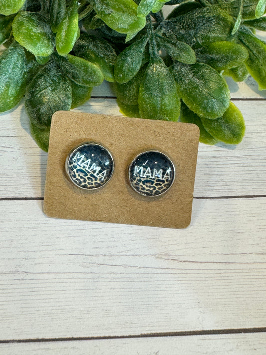 Mama Leopard Studs
