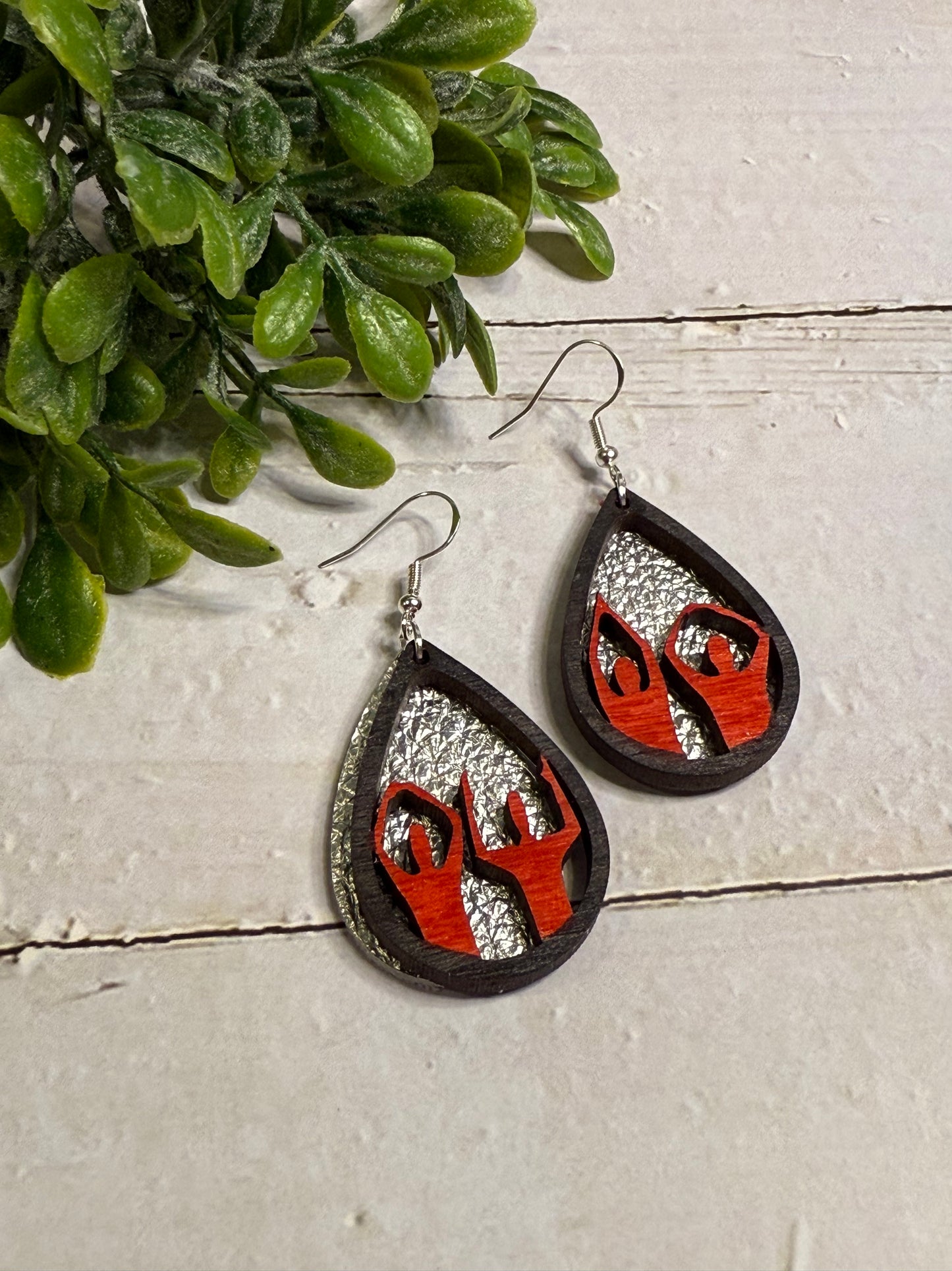 OH IO Teardrop Earrings