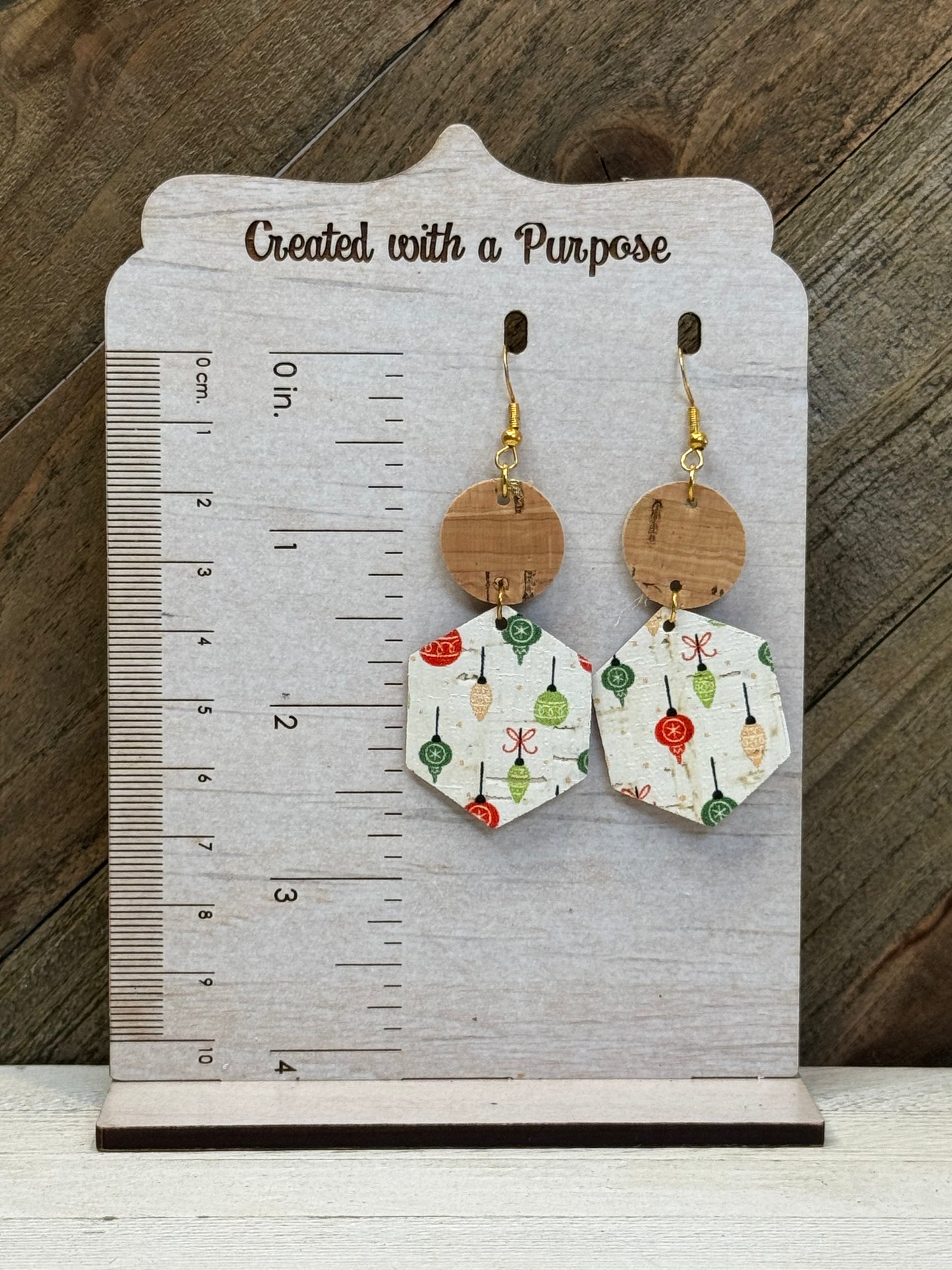 Cork Ornament Earrings