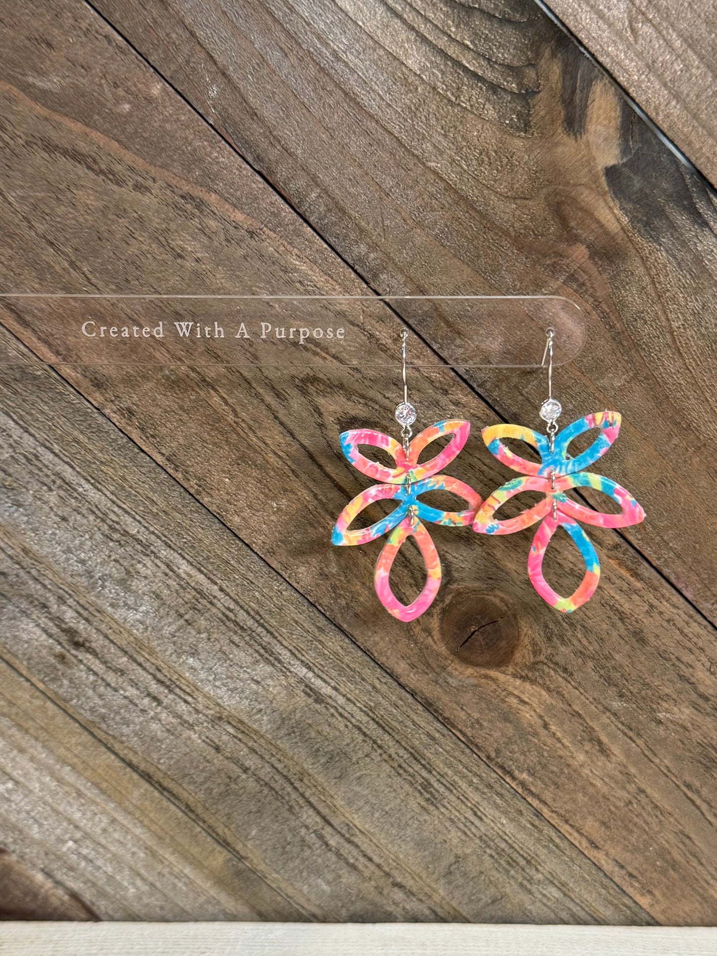 Summer Floral Statement Earrings