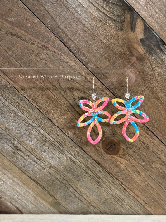 Summer Floral Statement Earrings