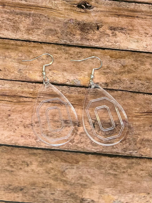 Acrylic O Earrings