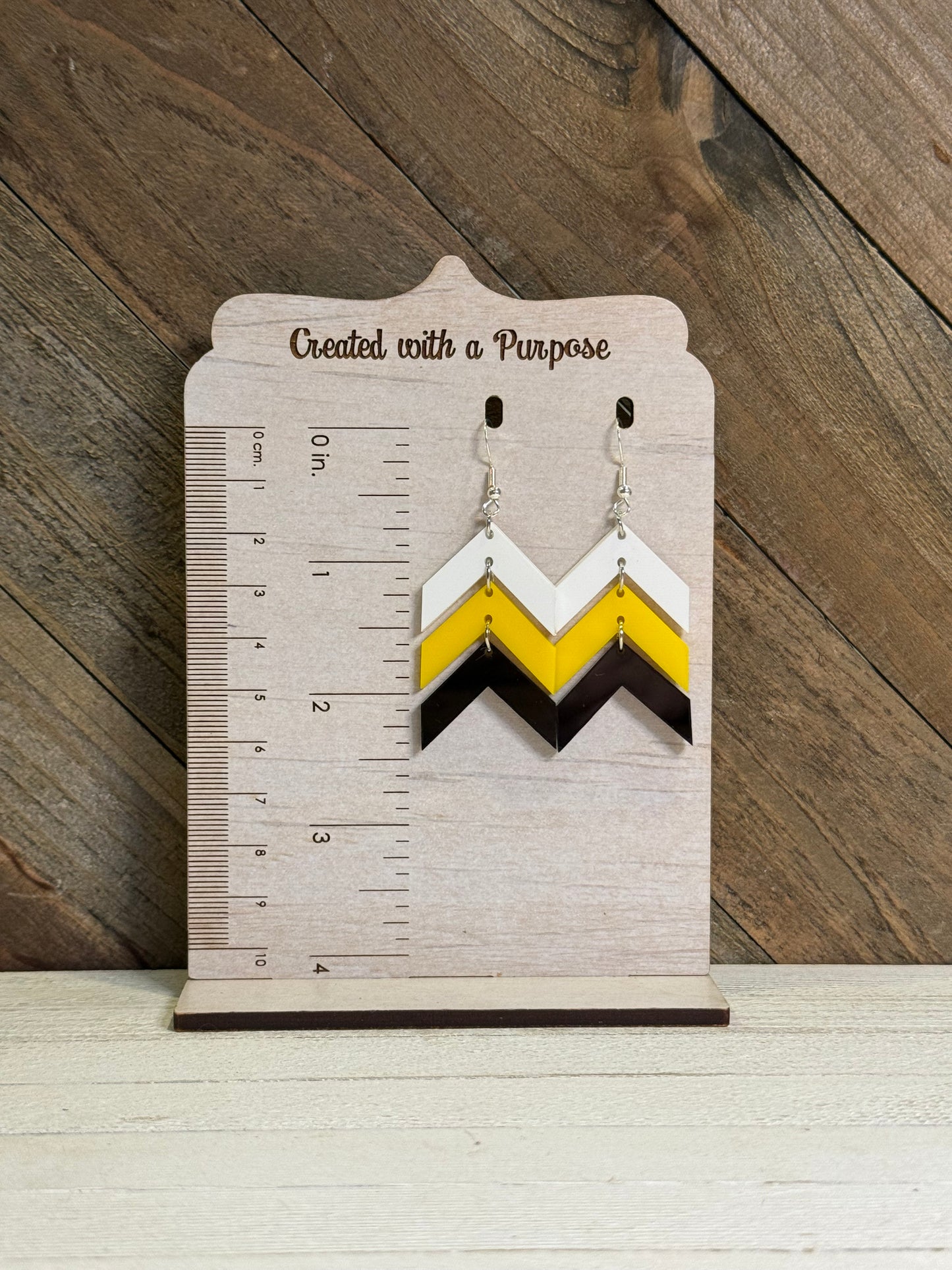 Chevron - White, Yellow, Black