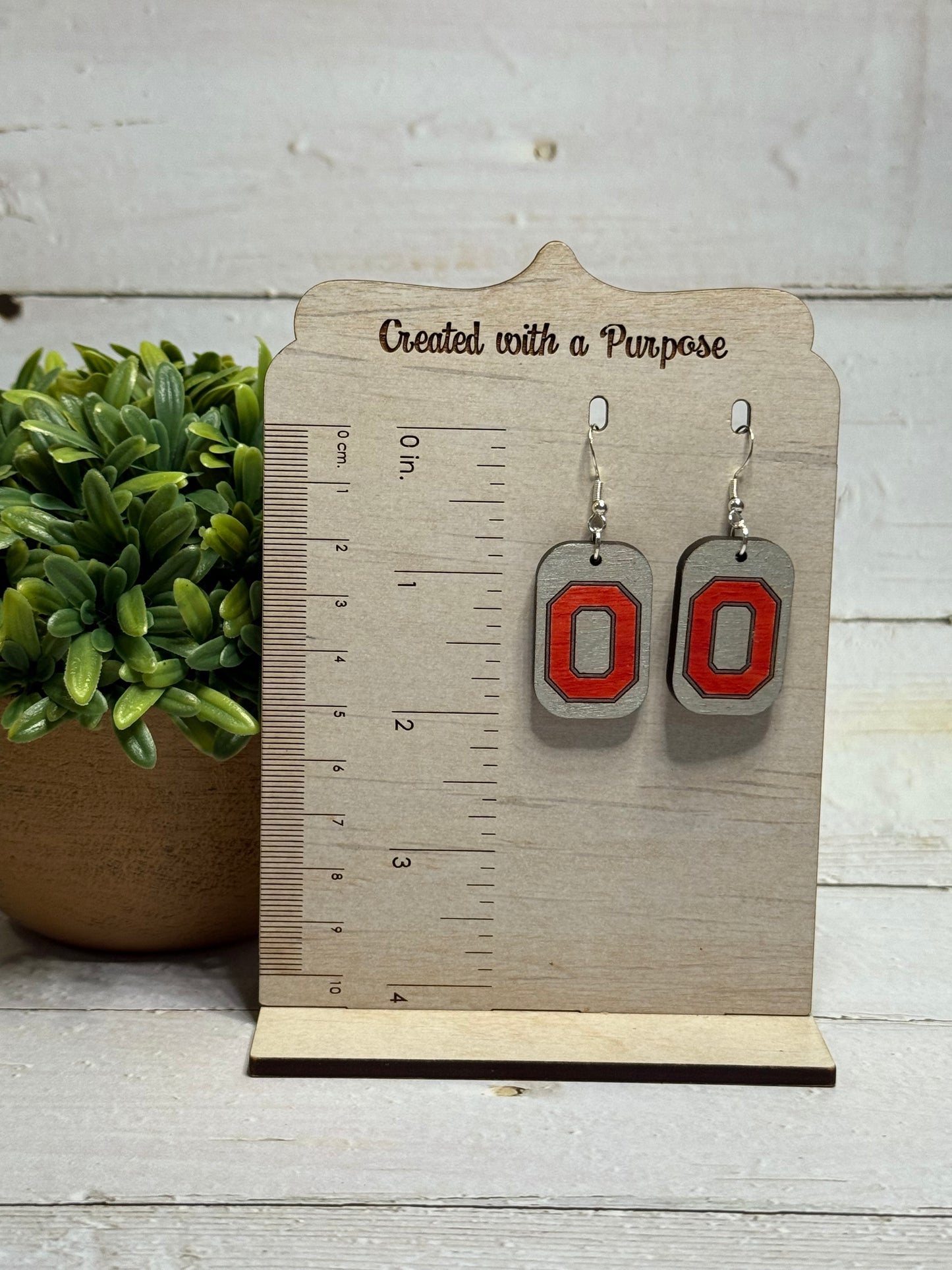Red O Earrings