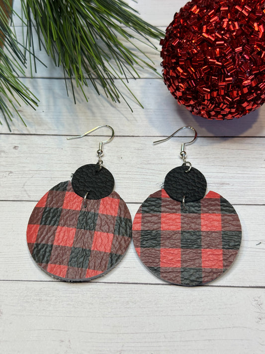 Red and Black Buffalo Circle