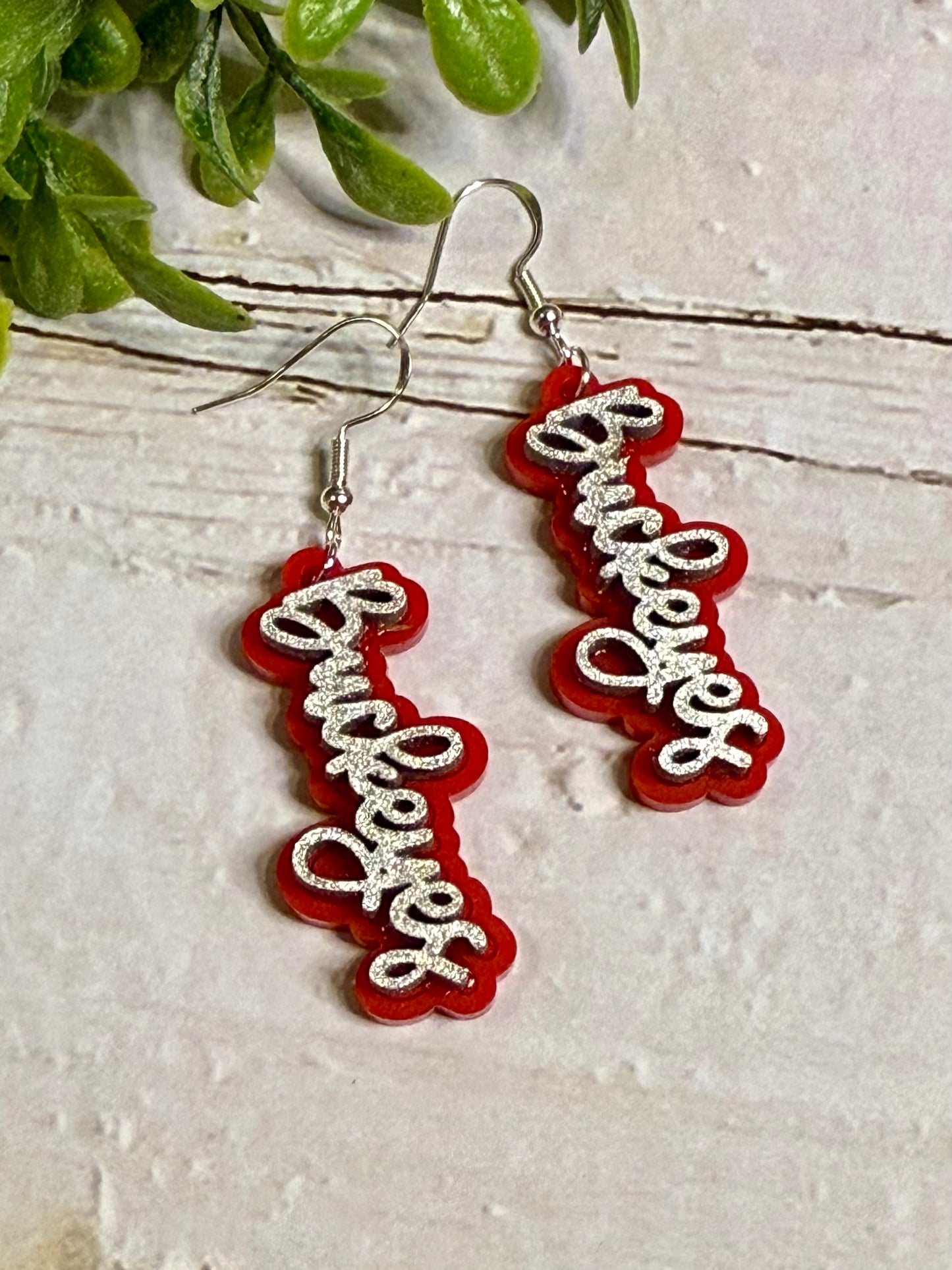 Buckeyes Cursive Dangle