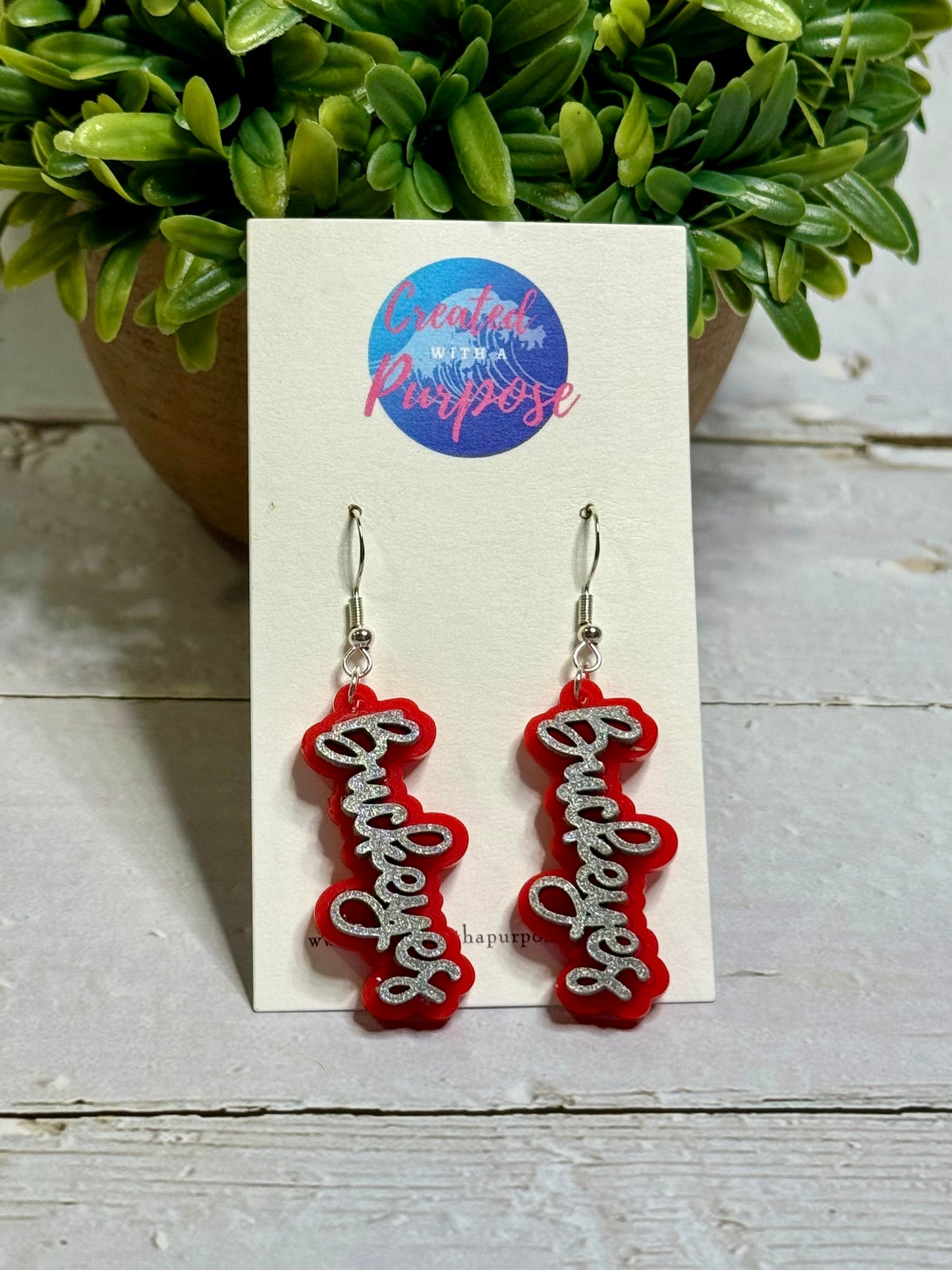 Buckeyes Cursive Dangle