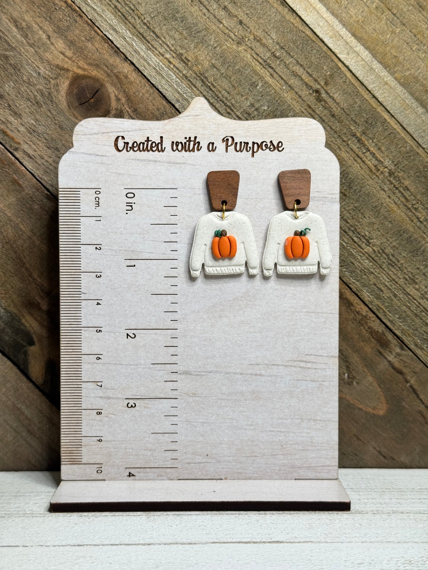 Pumpkin Sweater Earrings