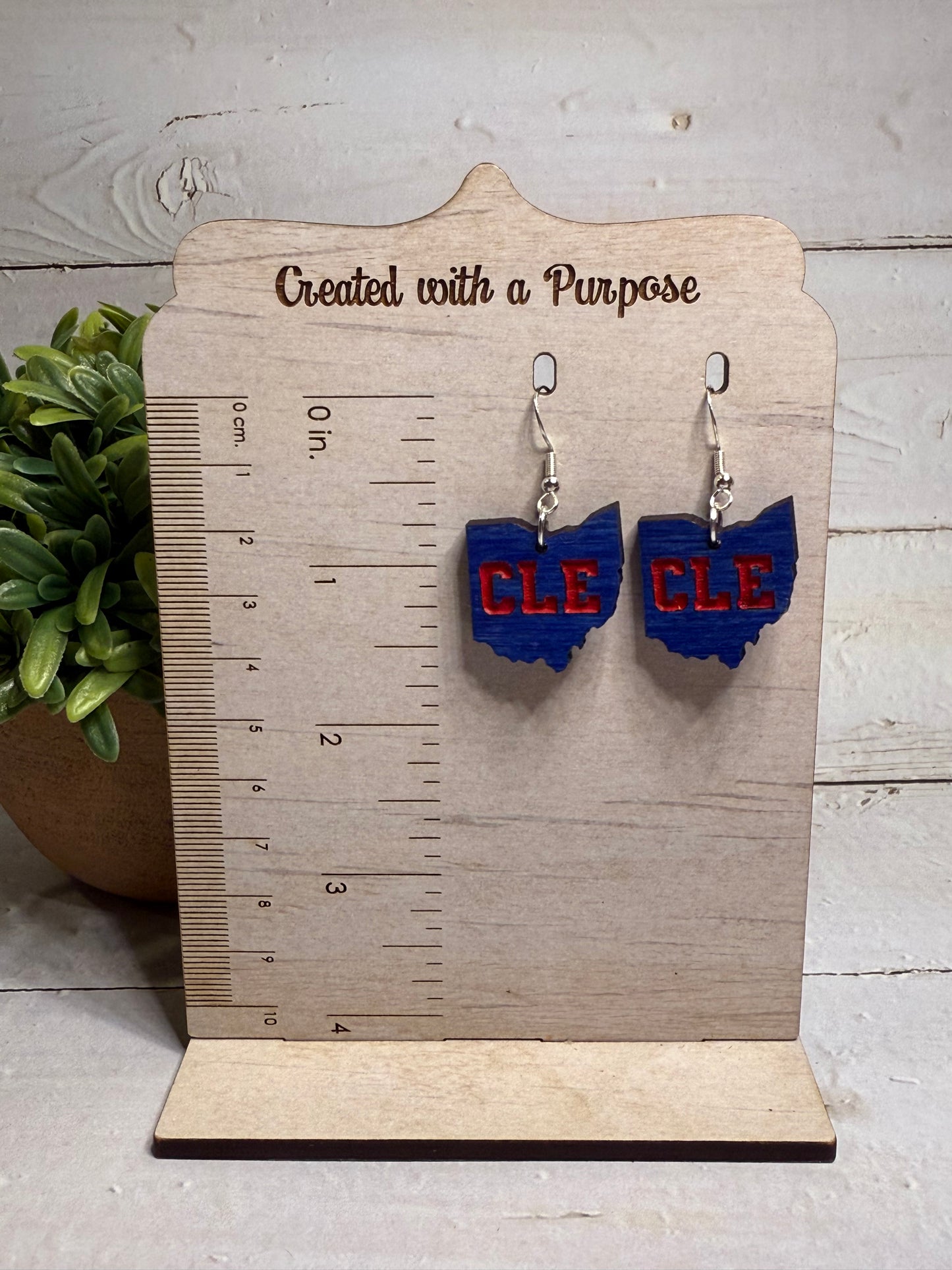 Blue CLE Earrings