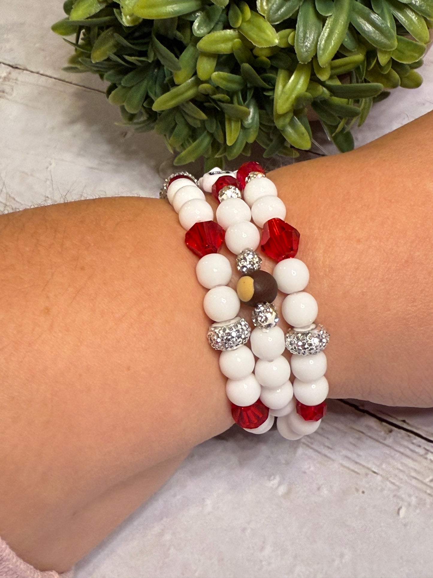 Ohio State Buckeye Bracelet Stack