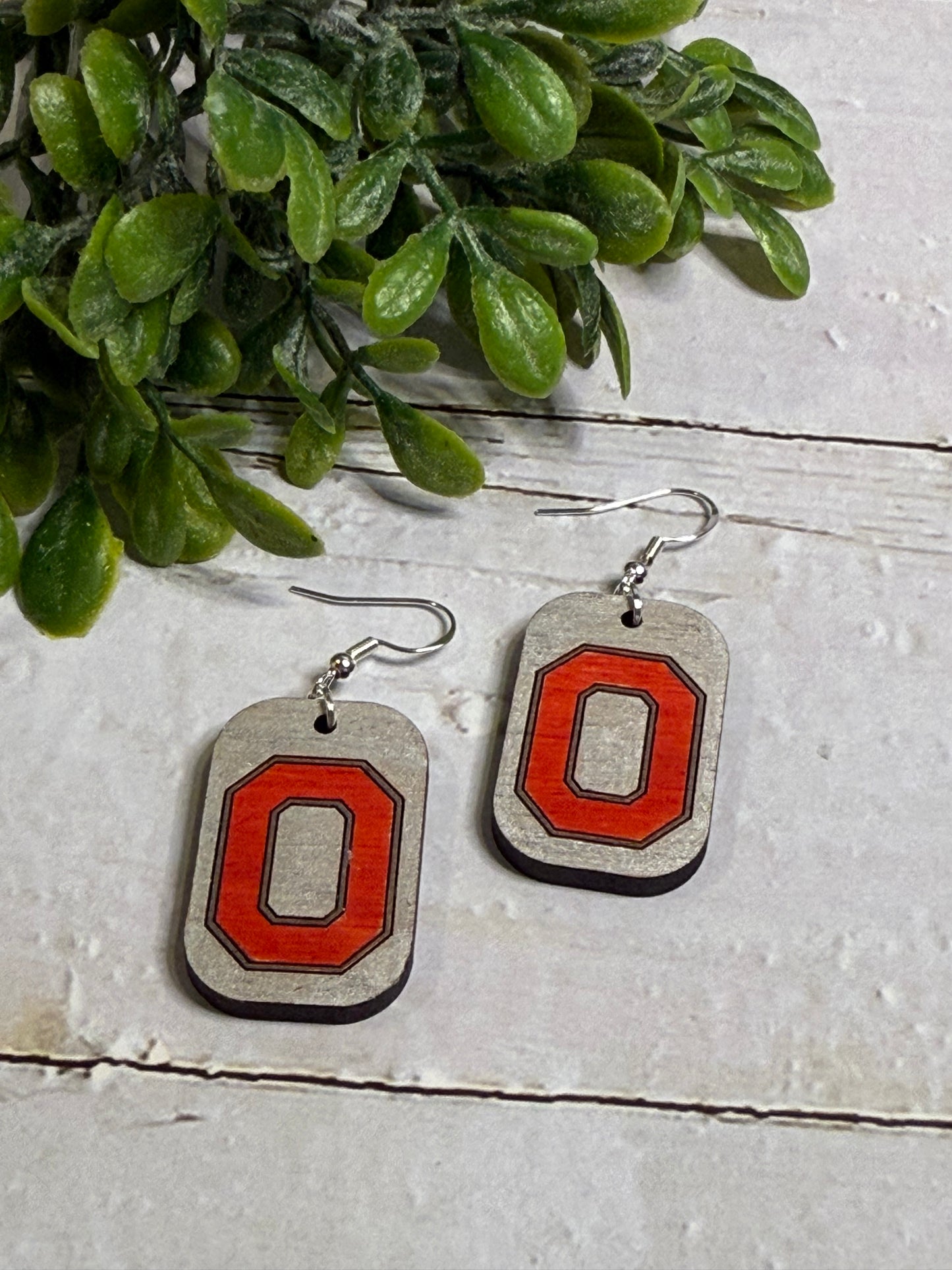 Red O Earrings