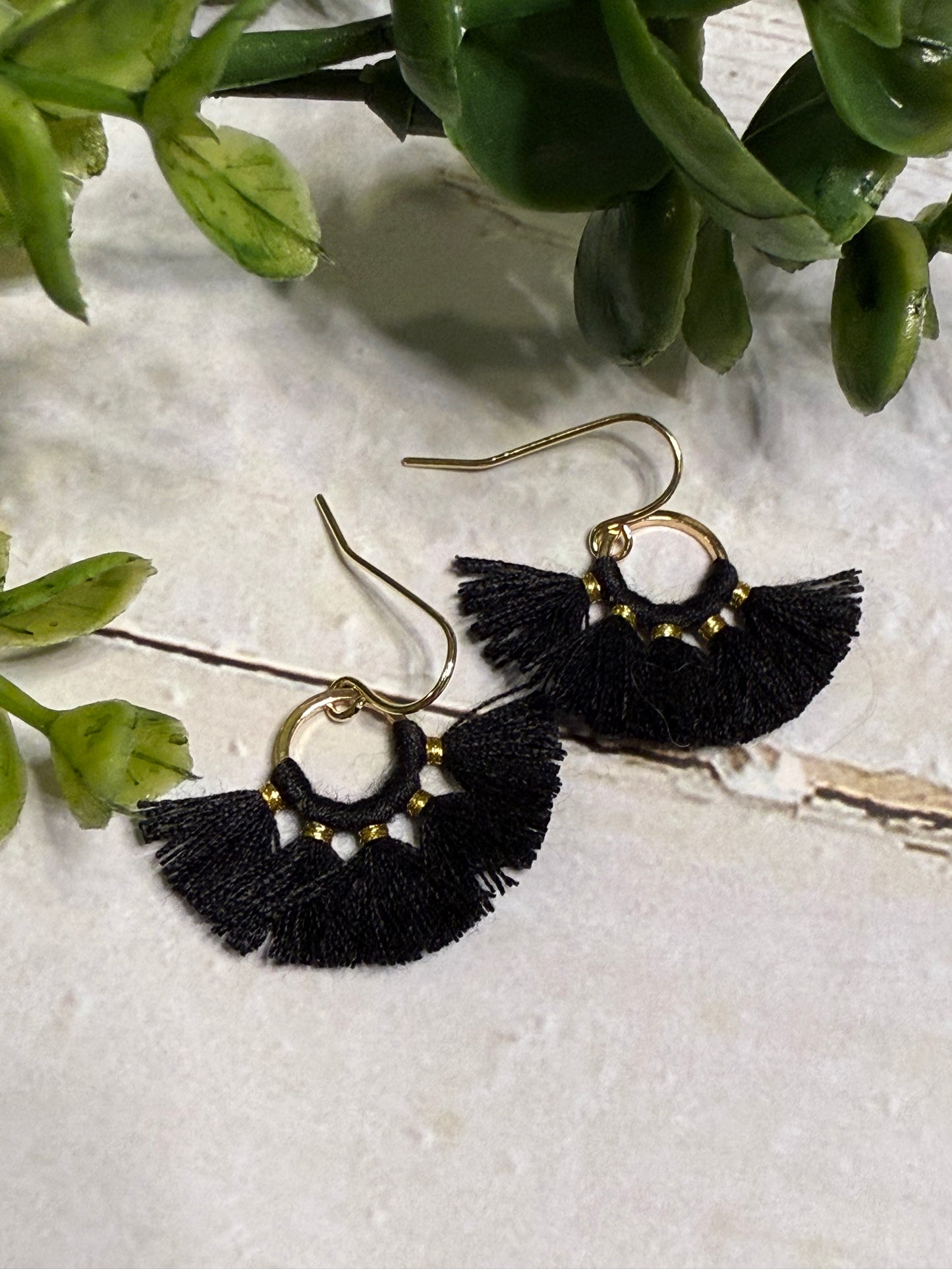 Black Circle Tassel