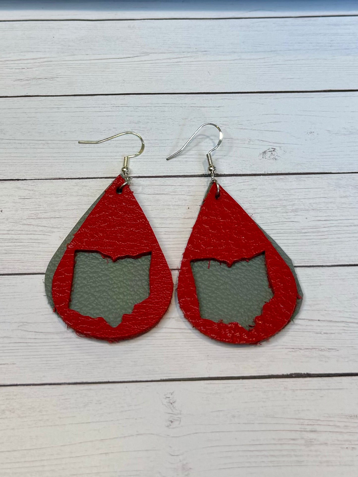 Gray and Red Leather Ohio
