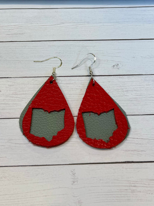 Gray and Red Leather Ohio