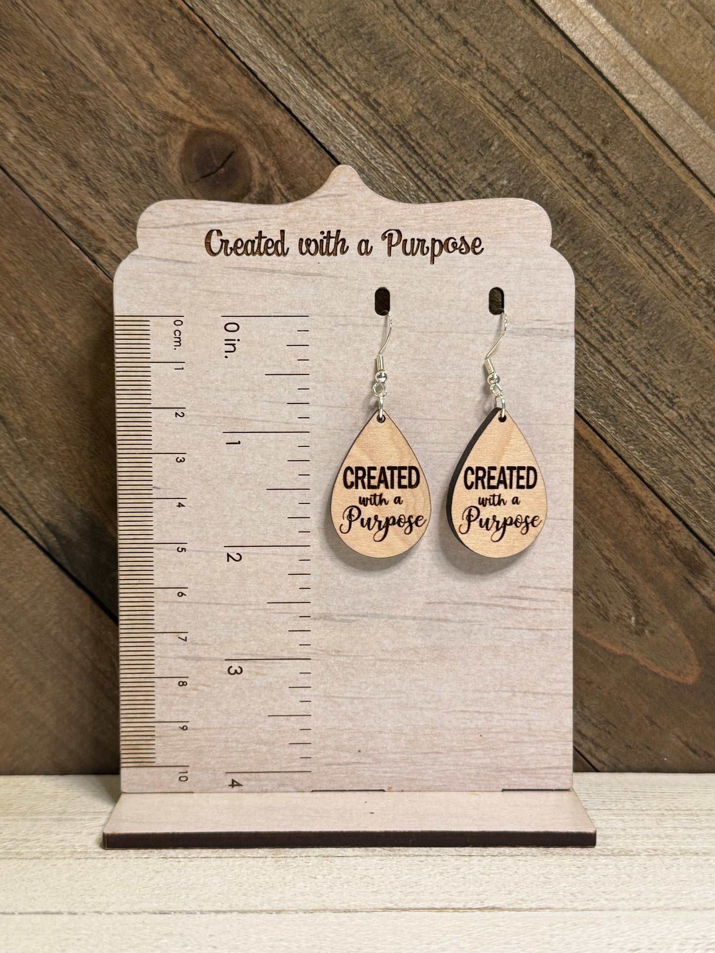 Created With A Purpose Wood Teardrop