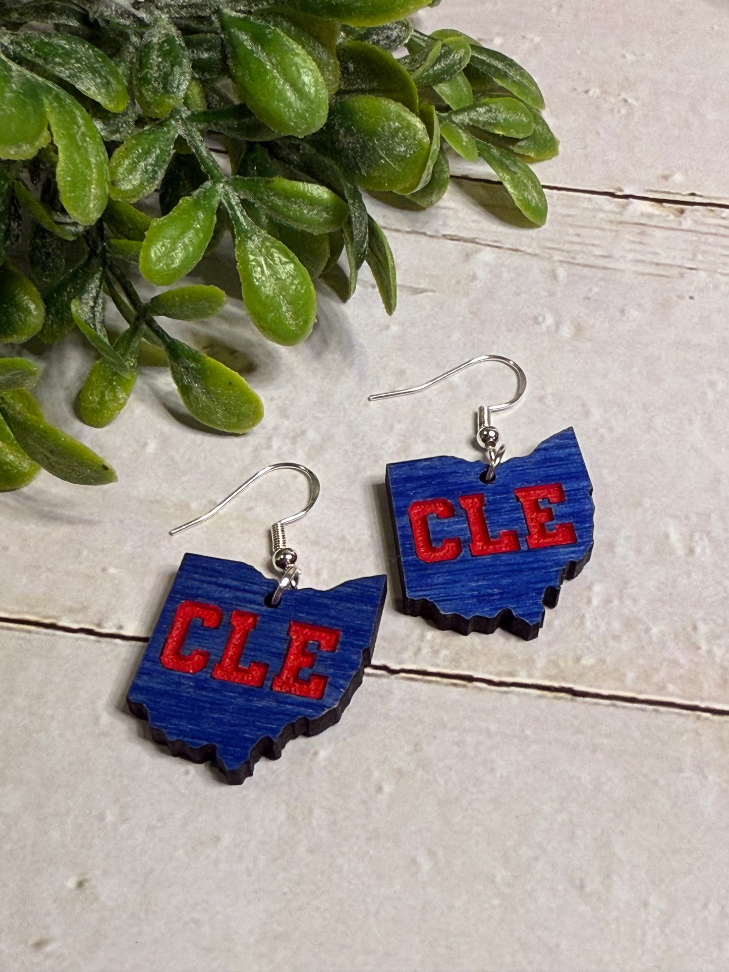 Blue CLE Earrings
