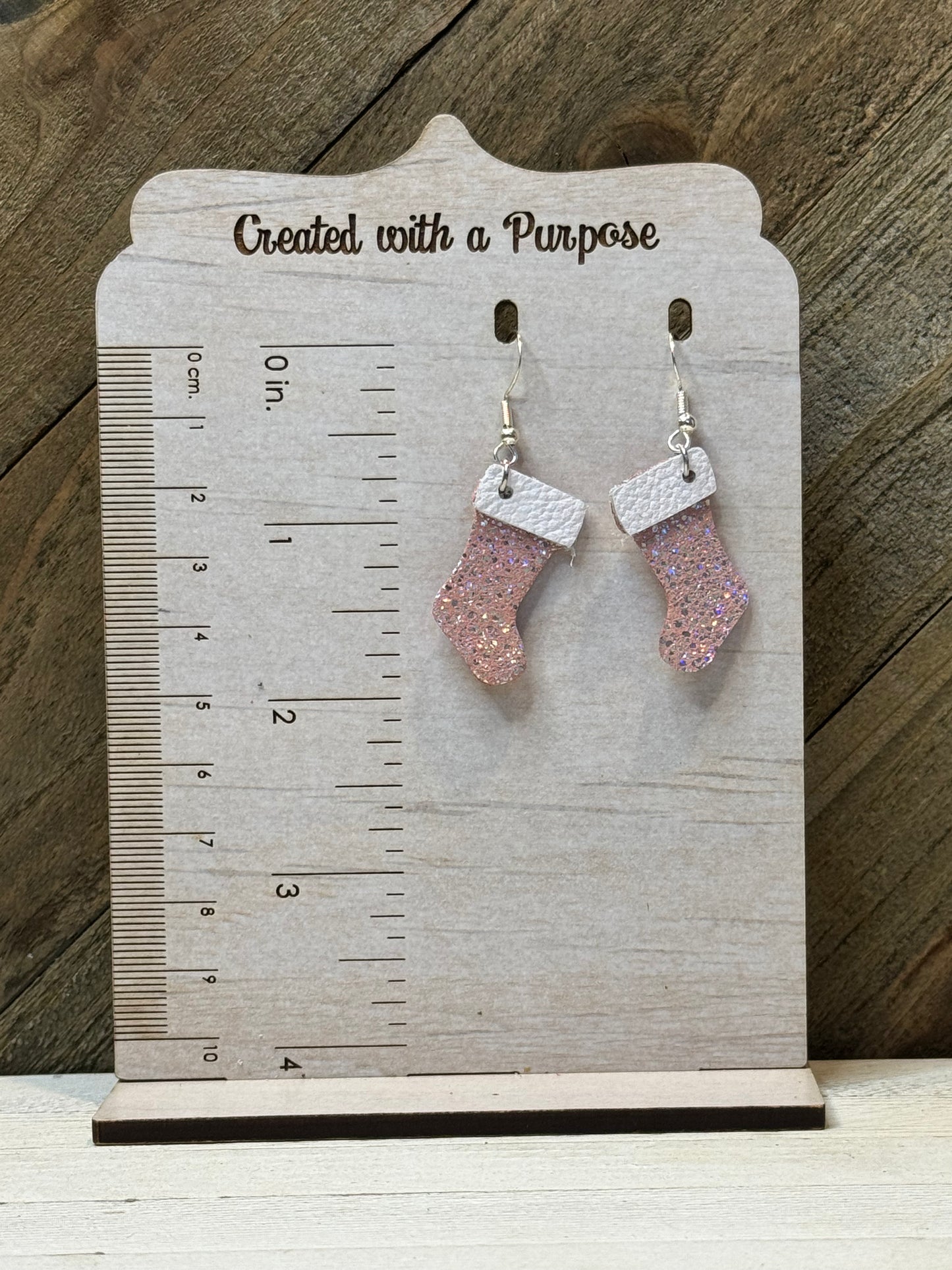 Light Pink Glitter Stocking