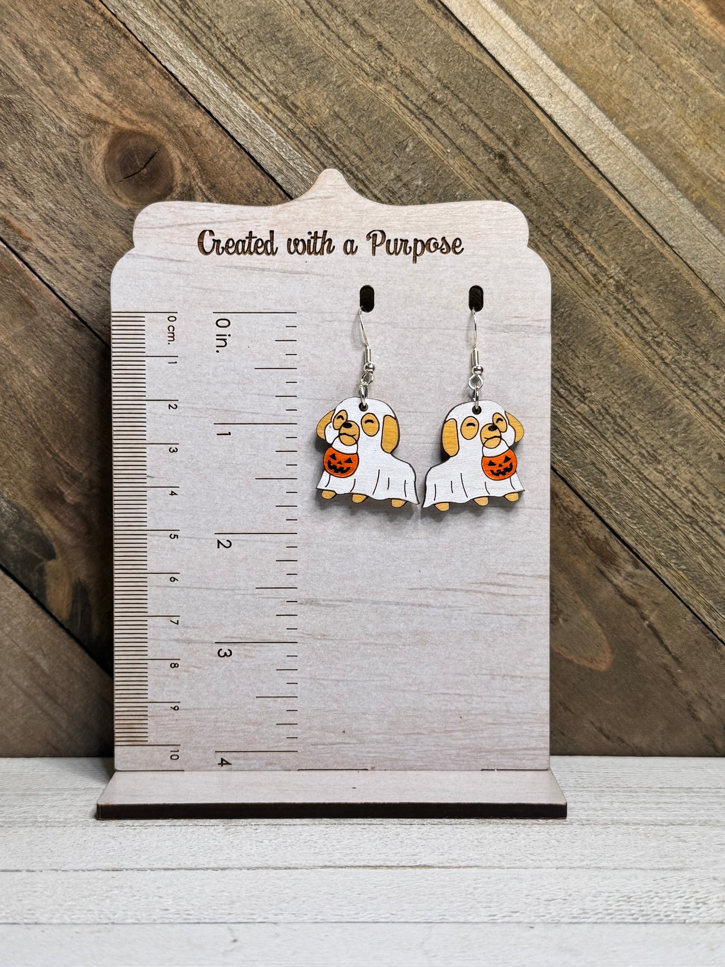 Trick or Treat Dog Earrings