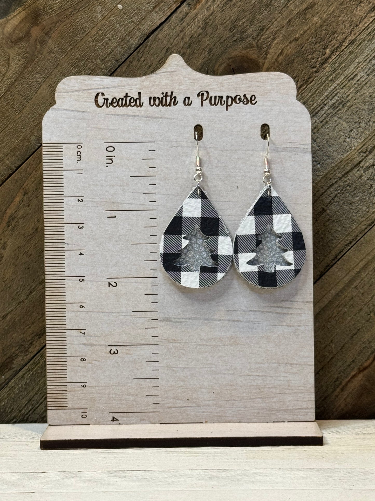 Silver with Black and White Buffalo Christmas Tree