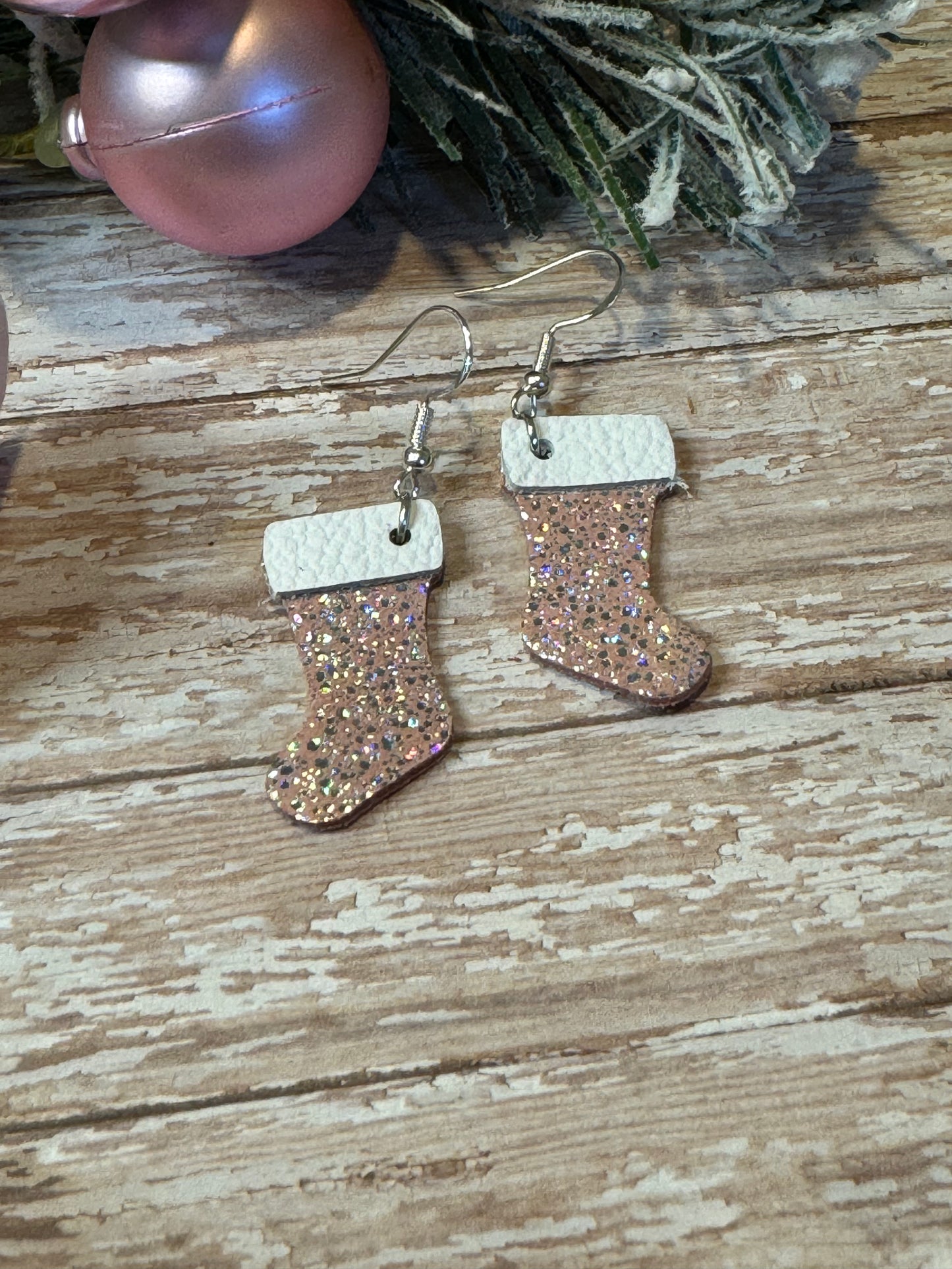 Light Pink Glitter Stocking