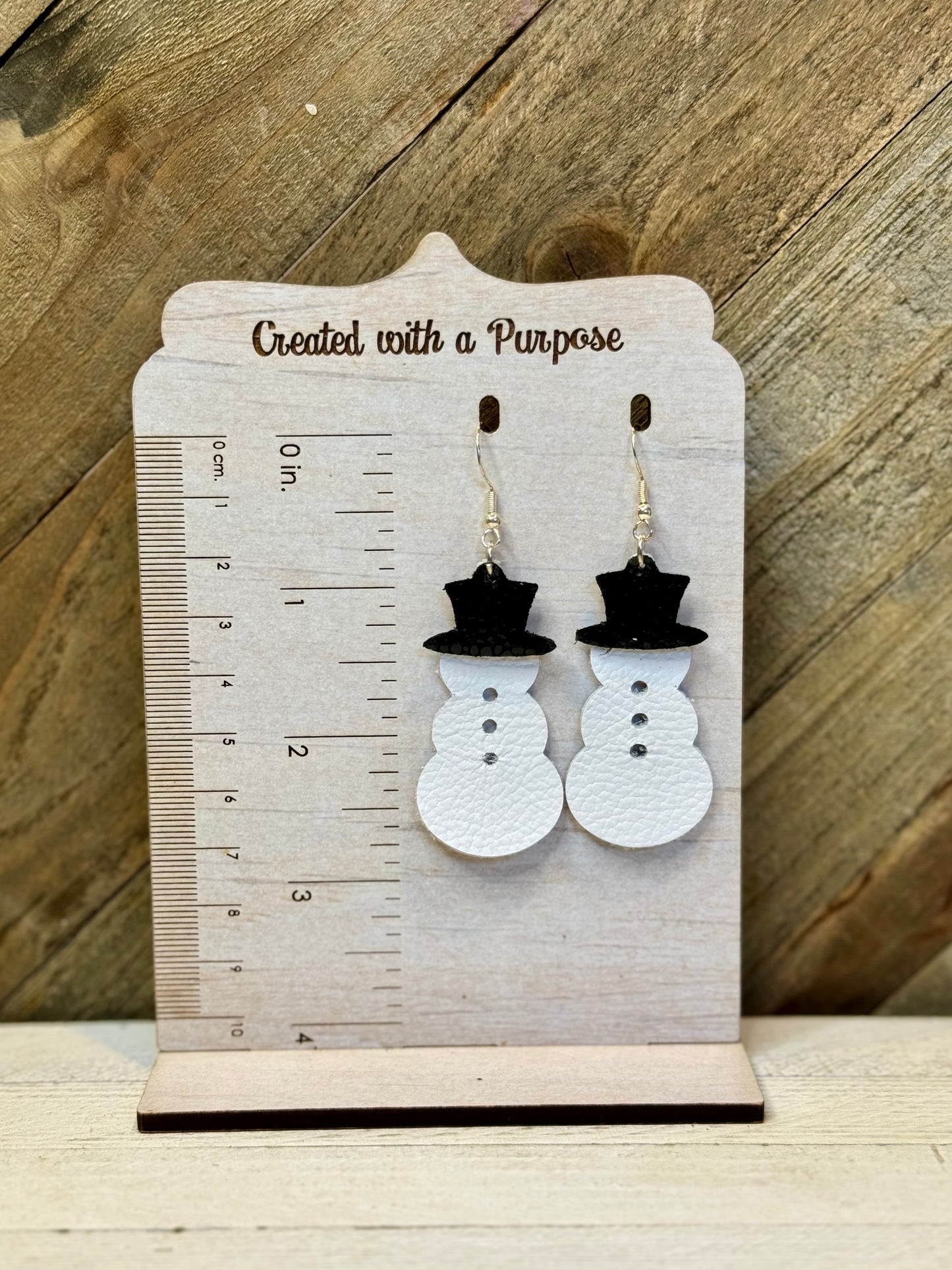 Genuine Leather Snowman