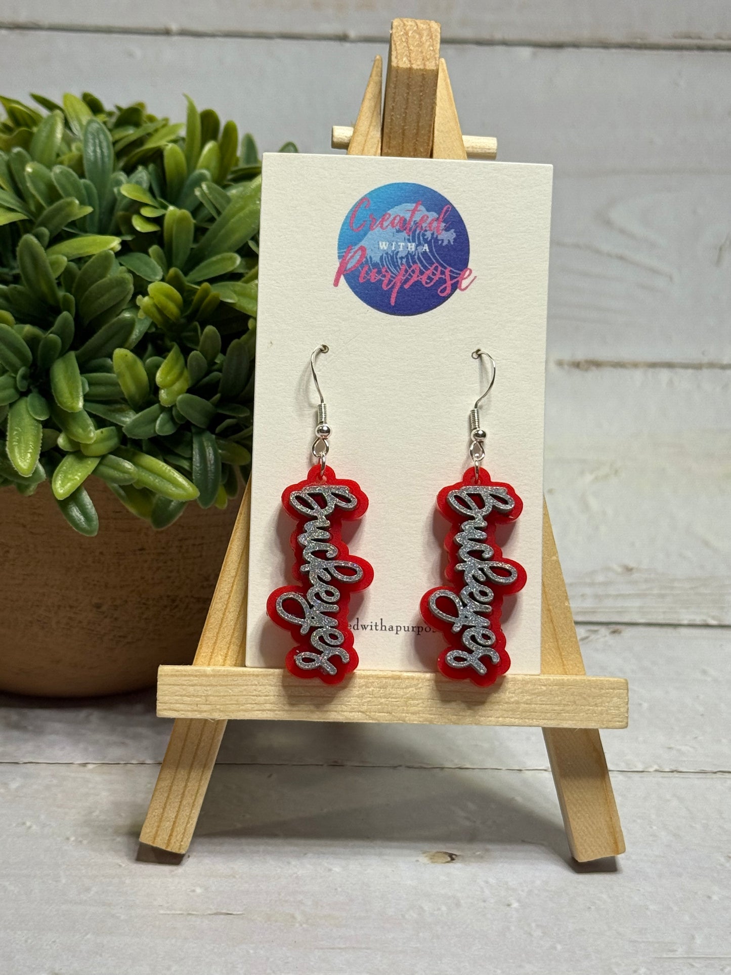 Buckeyes Cursive Dangle