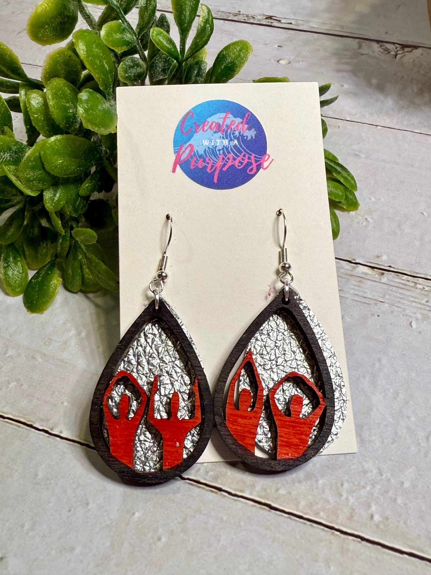 OH IO Teardrop Earrings