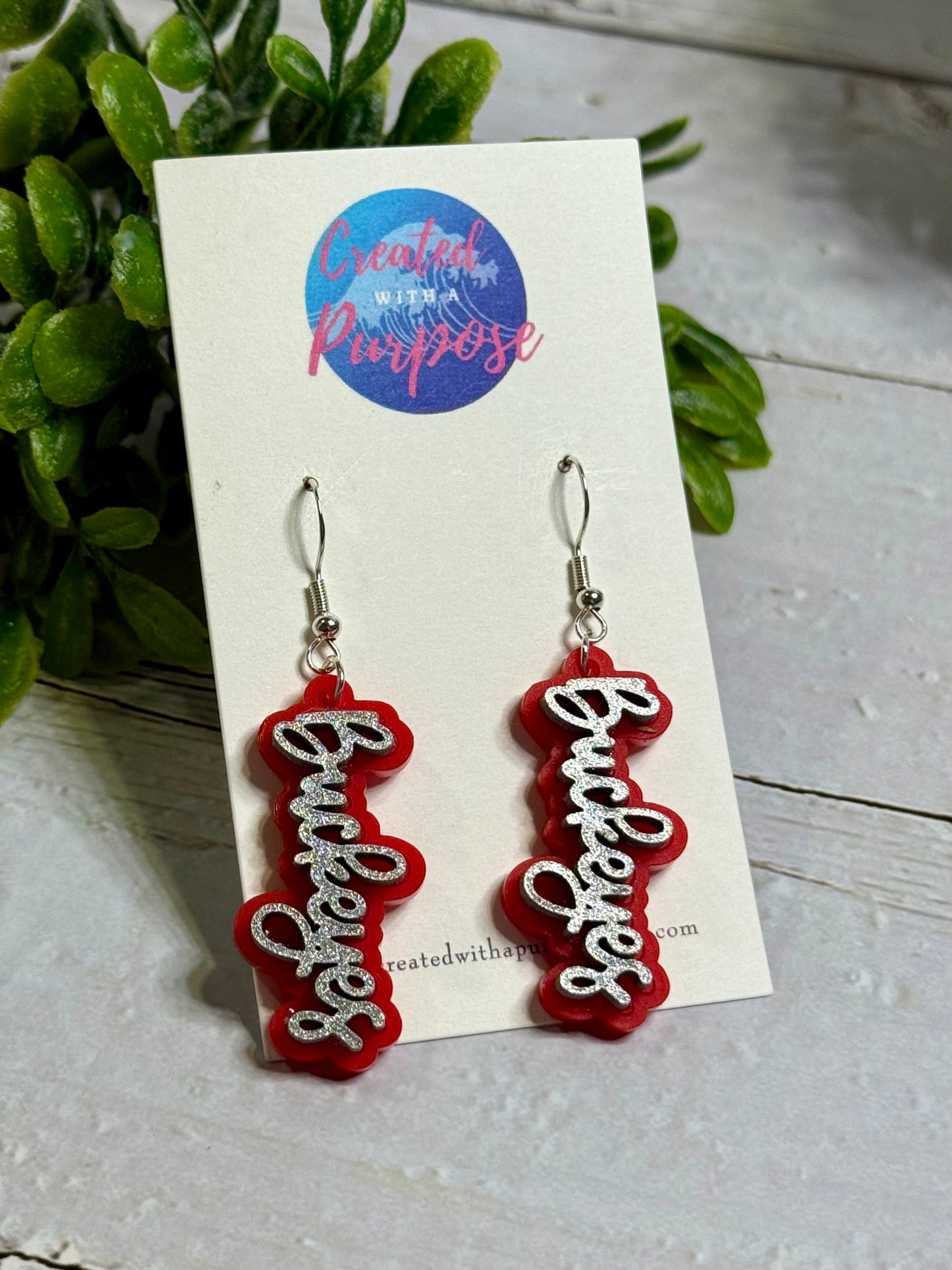 Buckeyes Cursive Dangle