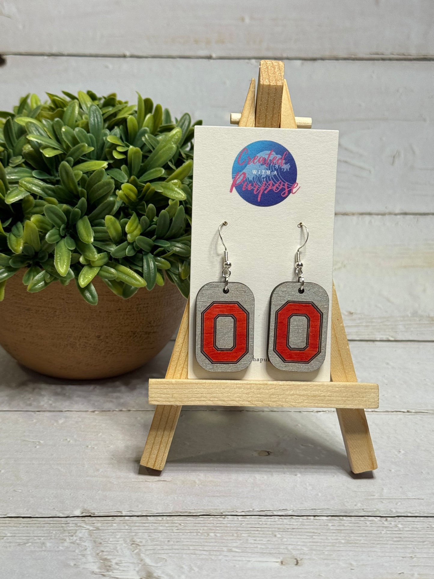 Red O Earrings