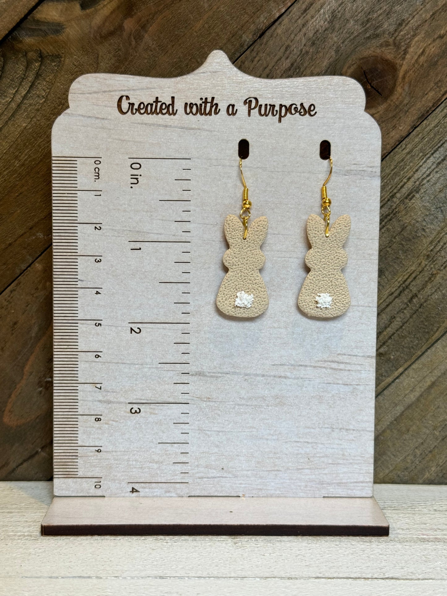 Neutral Bunny Earrings