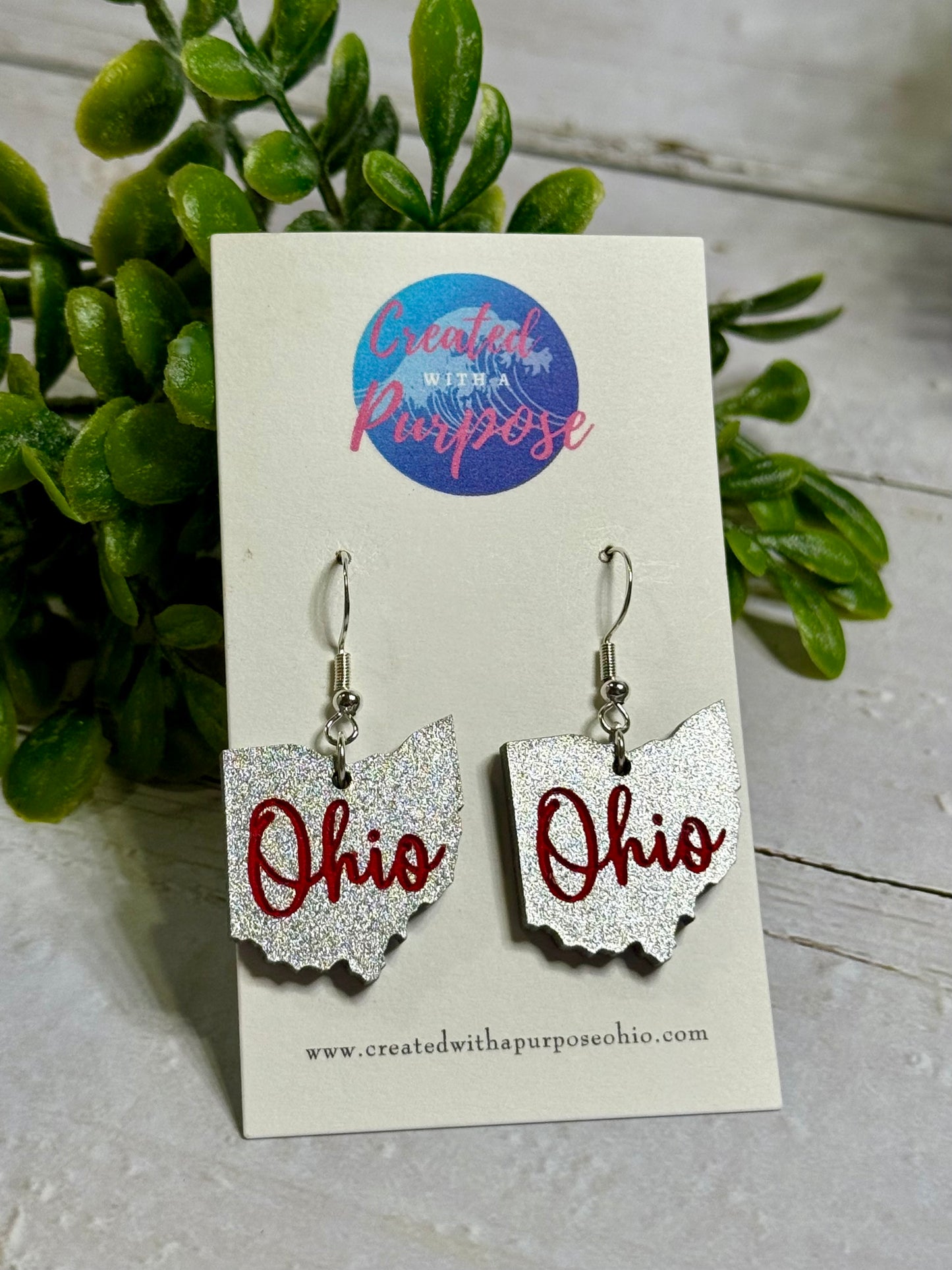 Silver Ohio Dangle