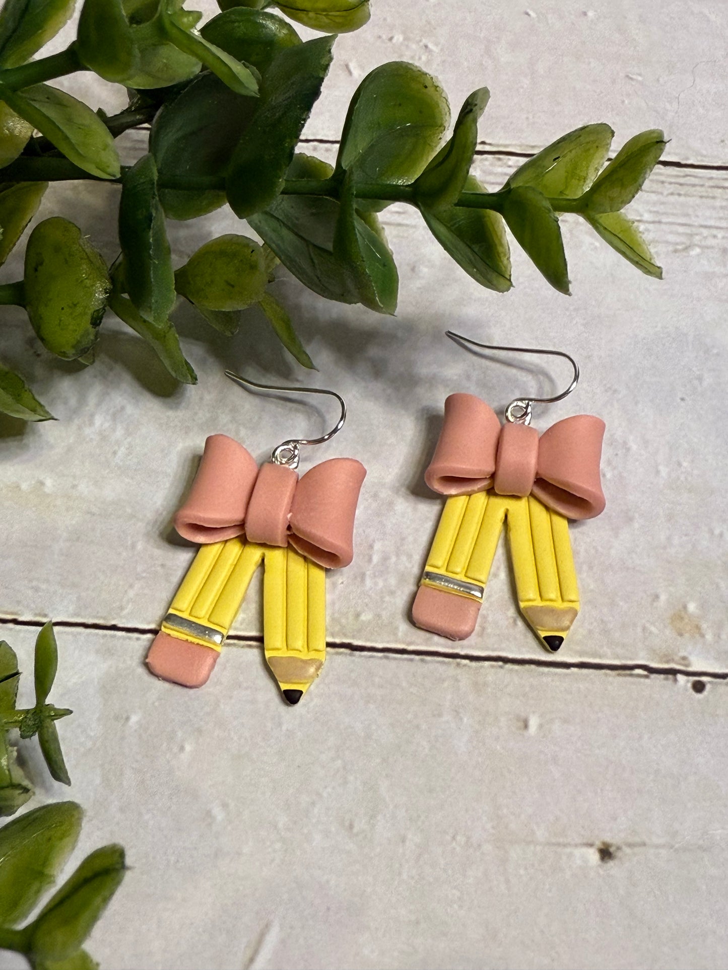 Pink Bow Pencil Dangle