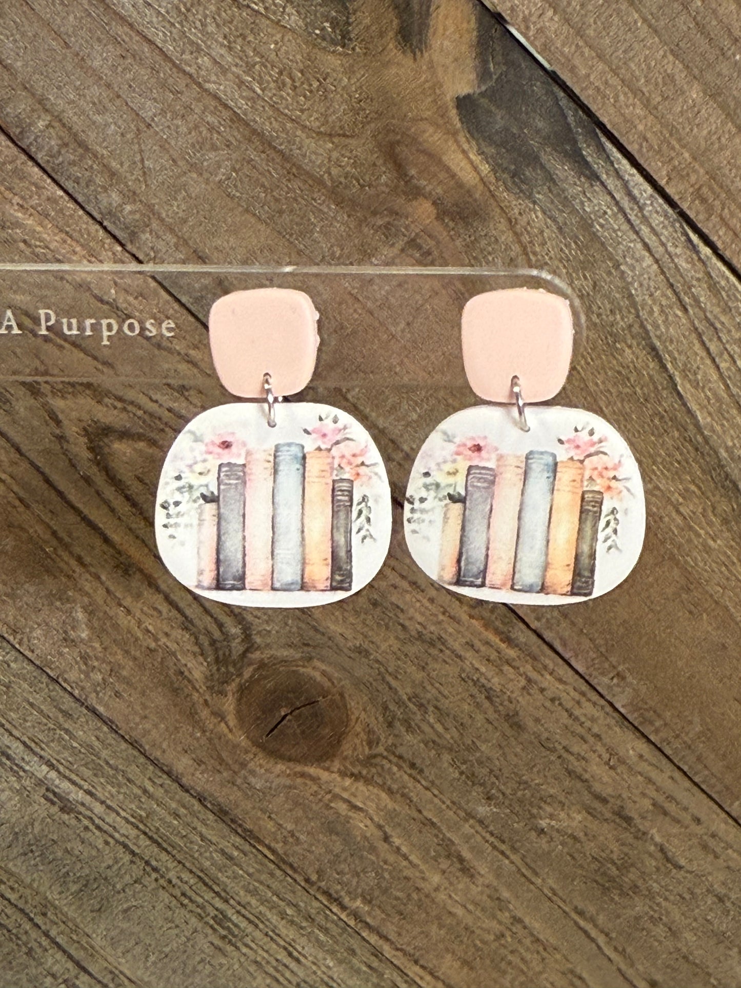 Books with Pink Topper