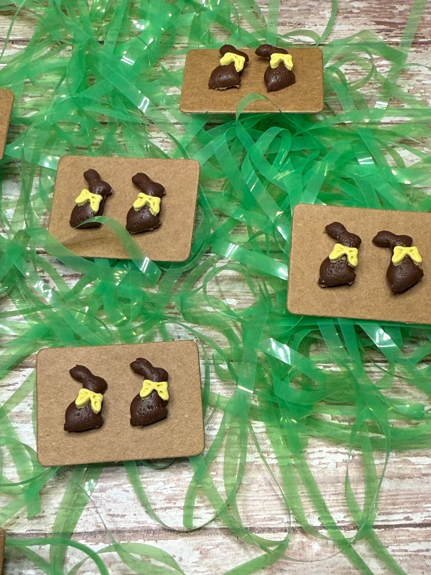 Chocolate Bunny Studs